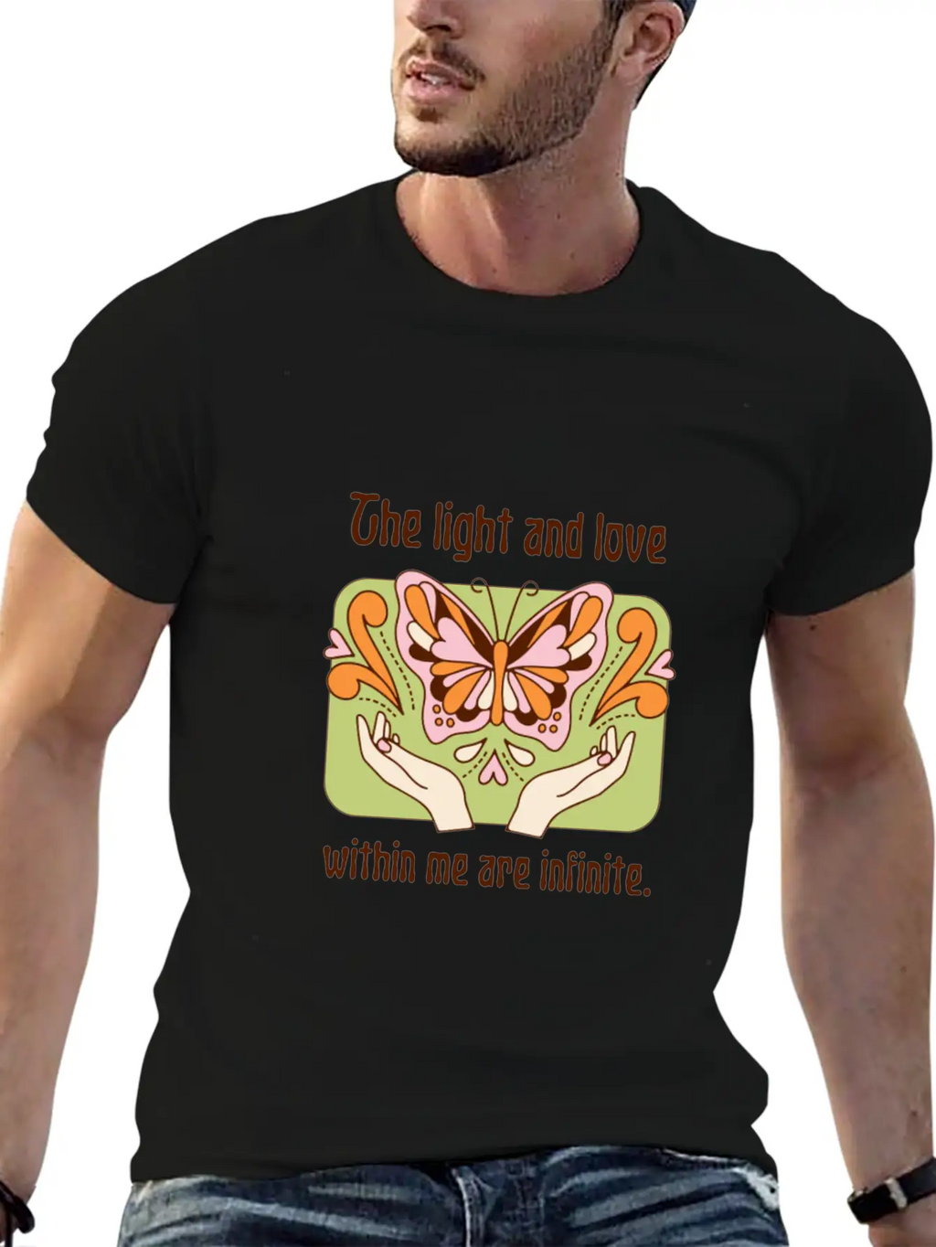 The Light And Love Within Me Infinite Unisex Casual T-Shirt – Clean Design For Daily Comfort