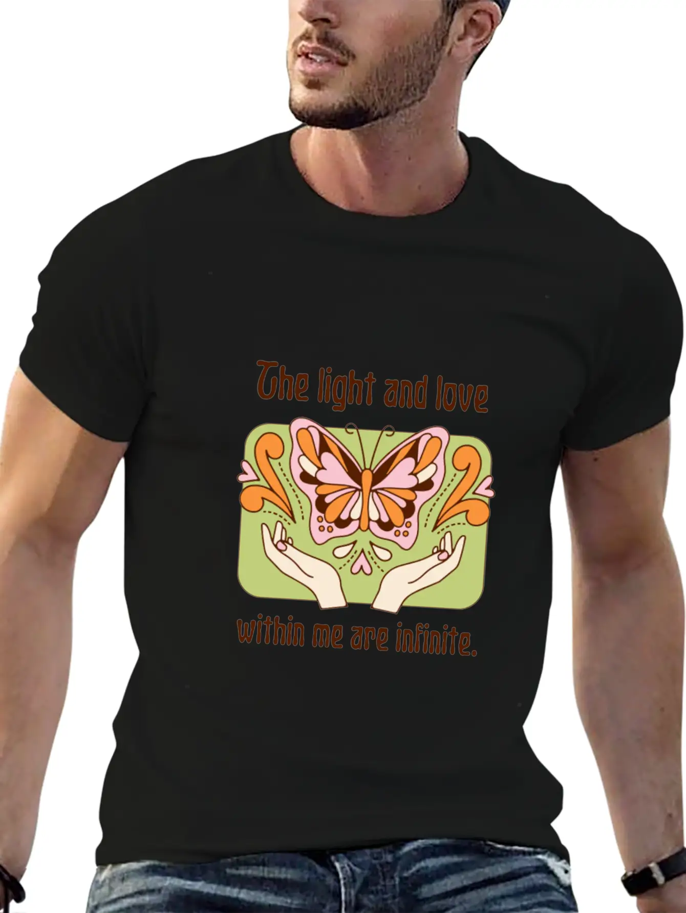 The Light And Love Within Me Infinite Unisex Casual T-Shirt – Clean Design For Daily Comfort