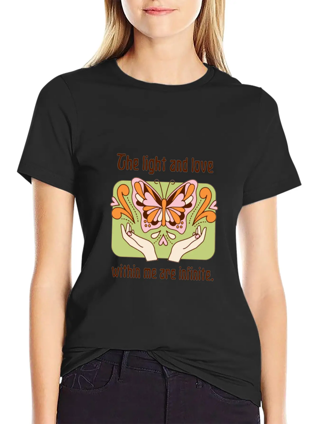 The Light And Love Within Me Infinite Unisex Casual T-Shirt – Clean Design For Daily Comfort