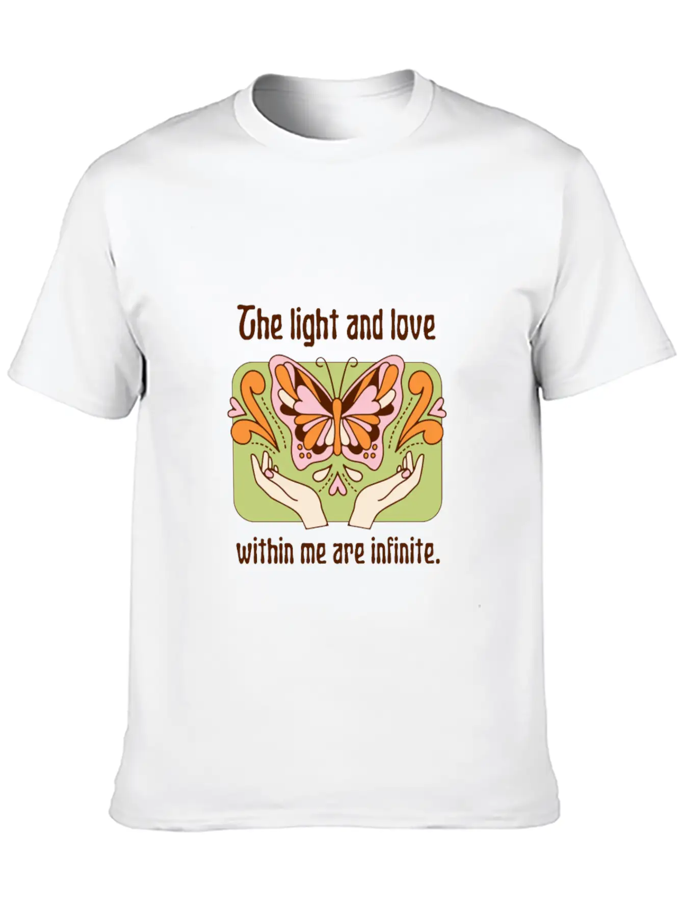 The Light And Love Within Me Infinite Unisex Casual T-Shirt – Clean Design For Daily Comfort