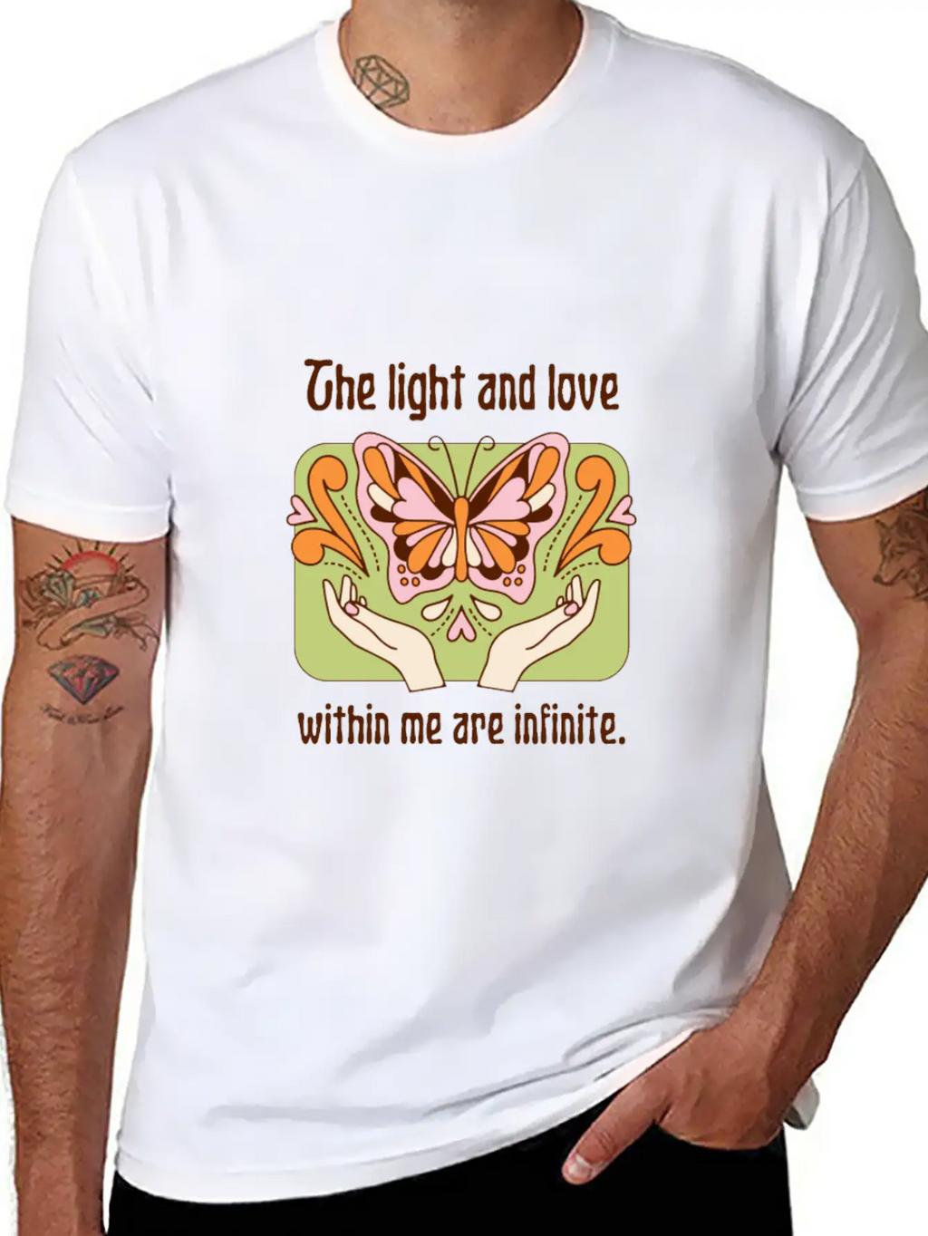 The Light And Love Within Me Infinite Unisex Casual T-Shirt – Clean Design For Daily Comfort