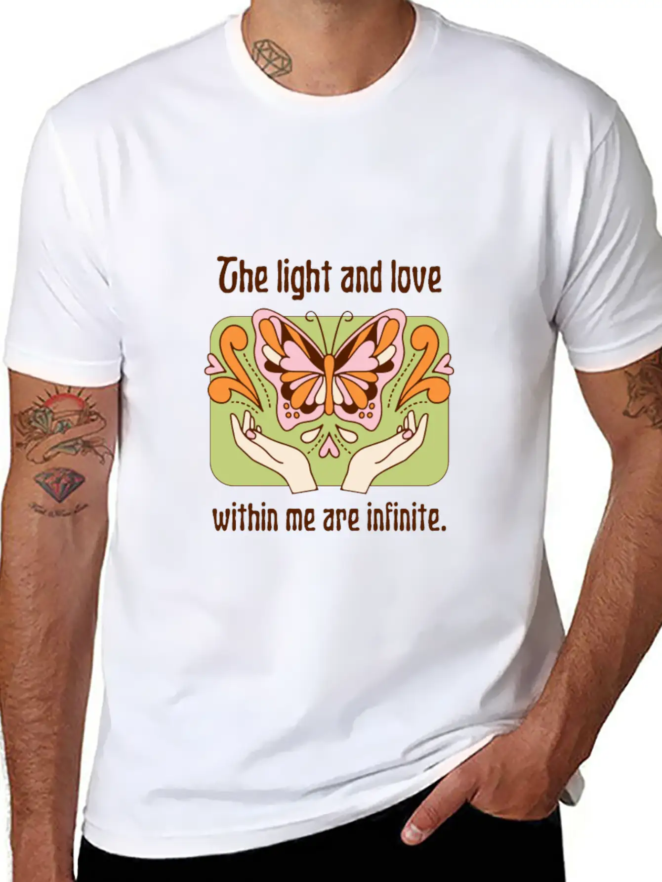 The Light And Love Within Me Infinite Unisex Casual T-Shirt – Clean Design For Daily Comfort
