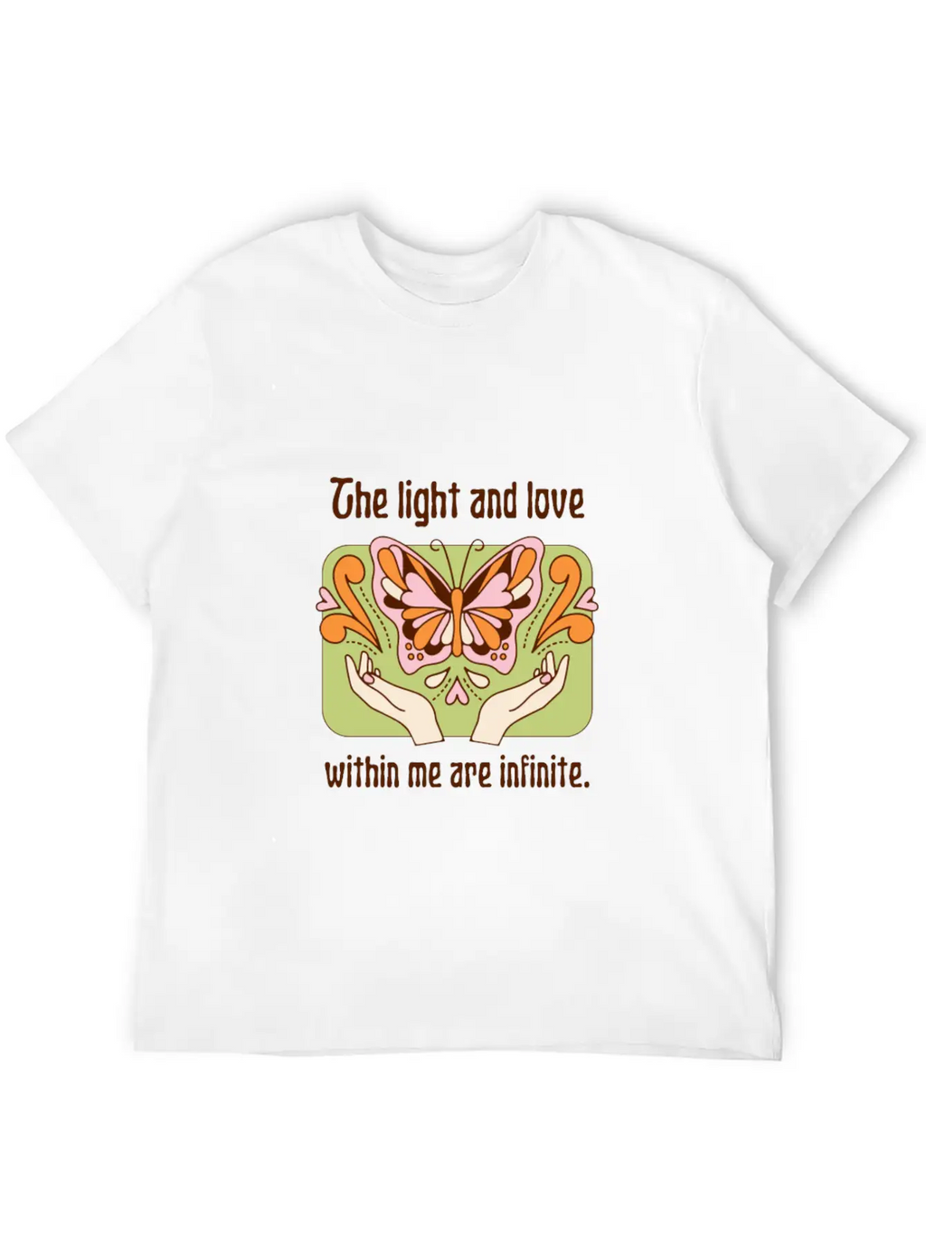 The Light And Love Within Me Infinite Unisex Casual T-Shirt – Clean Design For Daily Comfort