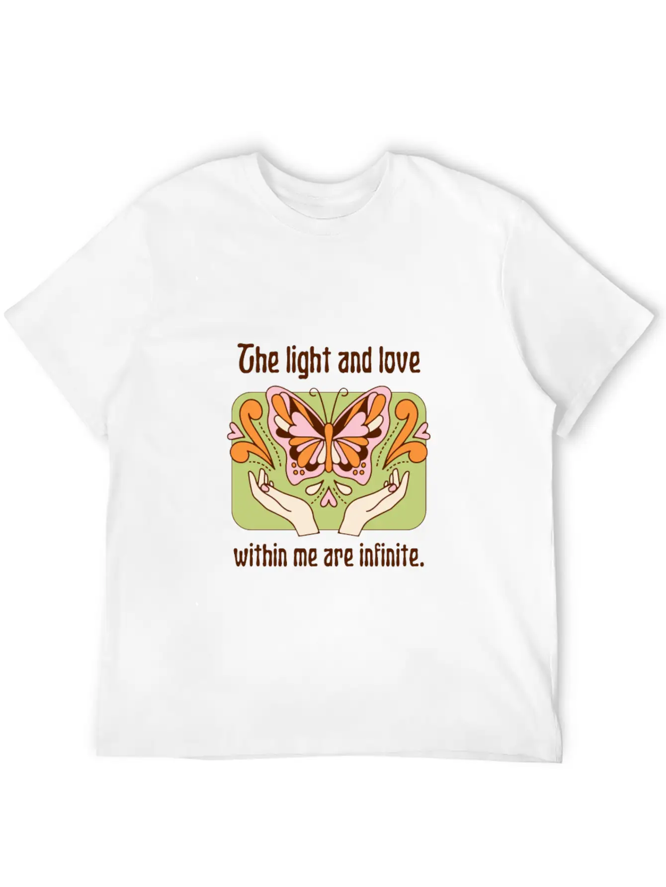 The Light And Love Within Me Infinite Unisex Casual T-Shirt – Clean Design For Daily Comfort