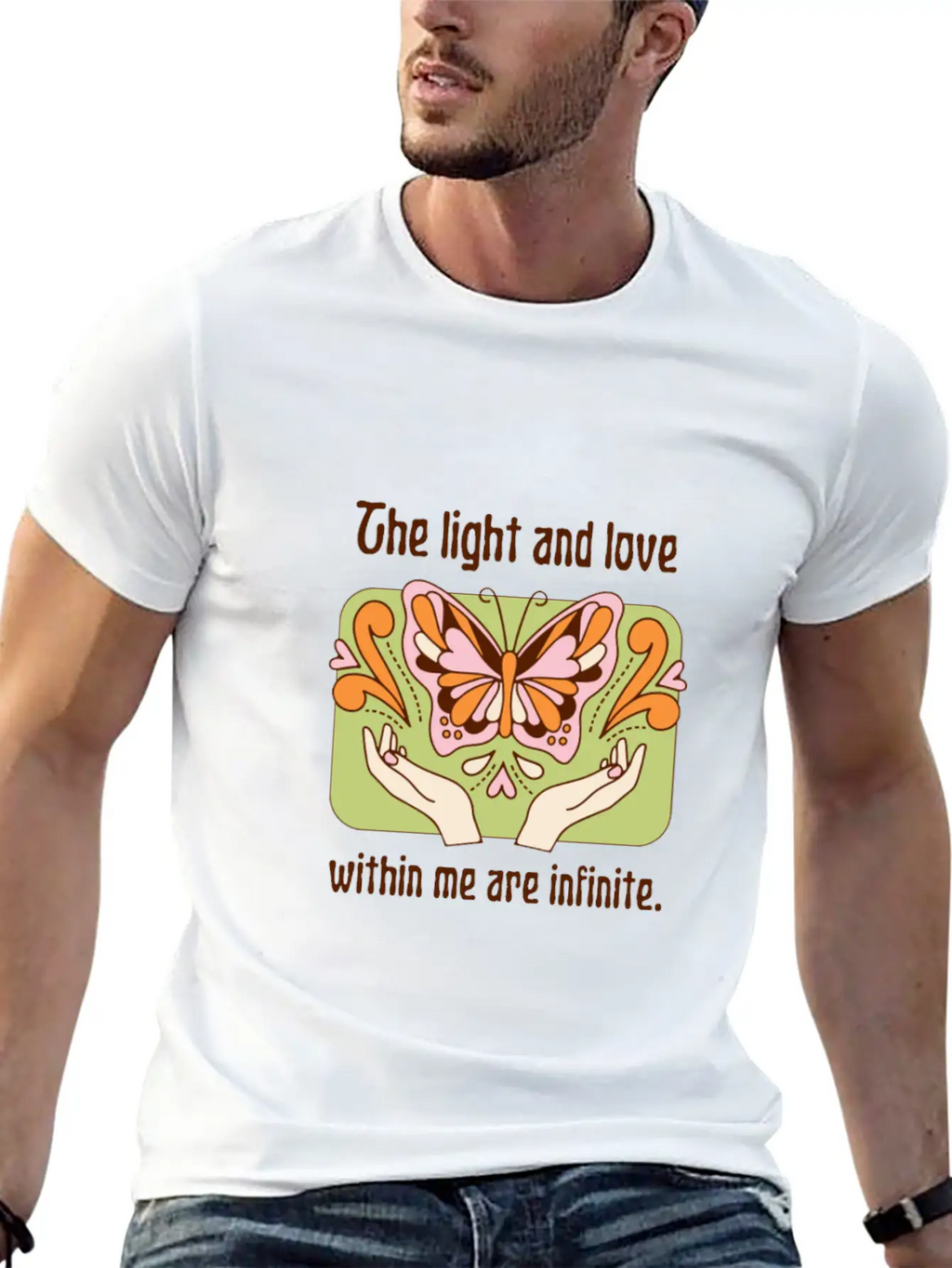 The Light And Love Within Me Infinite Unisex Casual T-Shirt – Clean Design For Daily Comfort