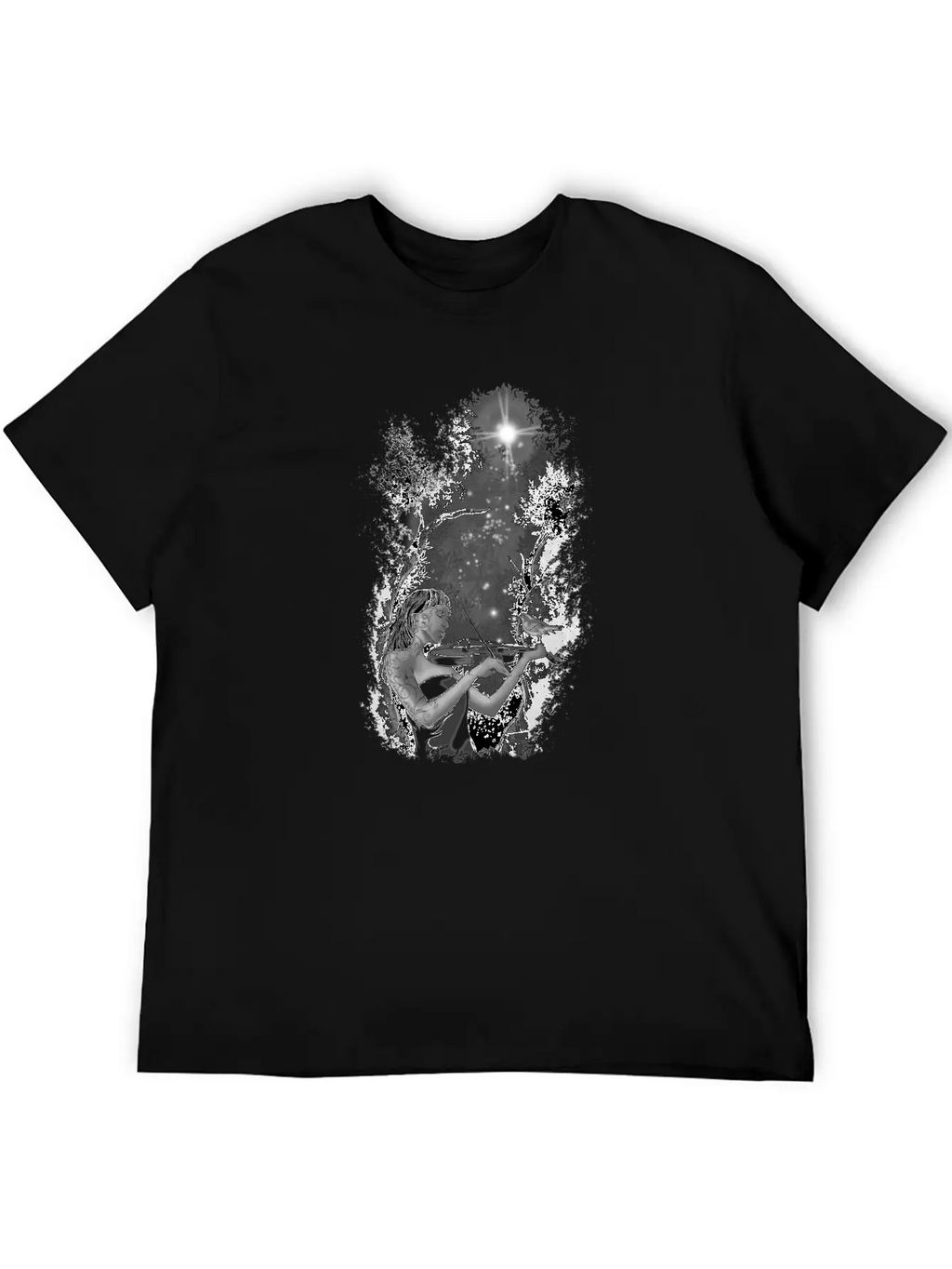 The Light Of Music Girl W Unisex Casual T-Shirt – Clean Design For Daily Comfort