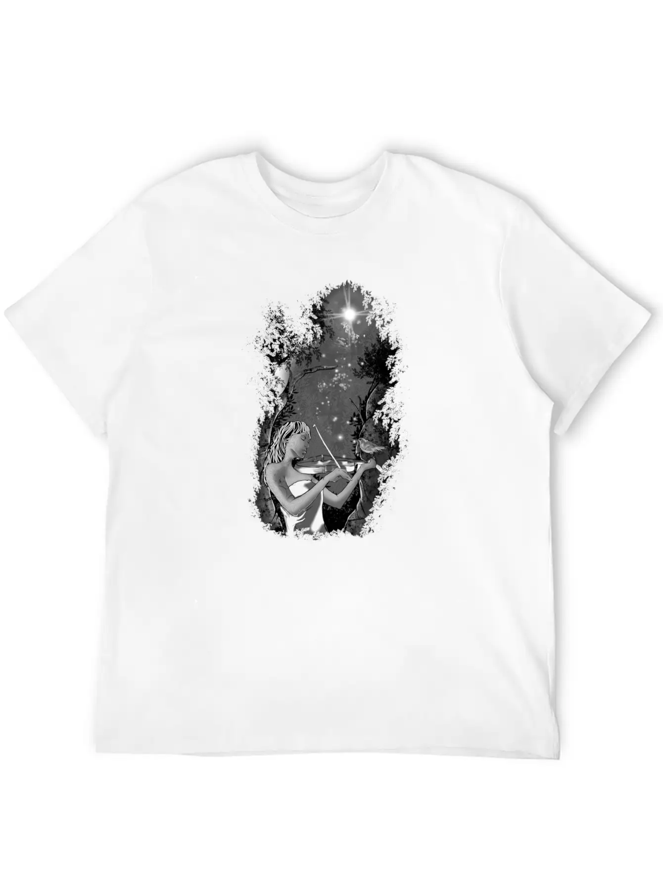 The Light Of Music Girl W Unisex Casual T-Shirt – Clean Design For Daily Comfort