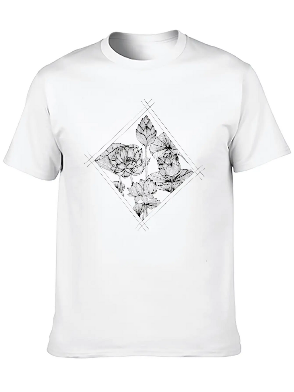 The Lined Design And The Vector Design. Unisex Casual T-Shirt – Clean Design For Daily Comfort