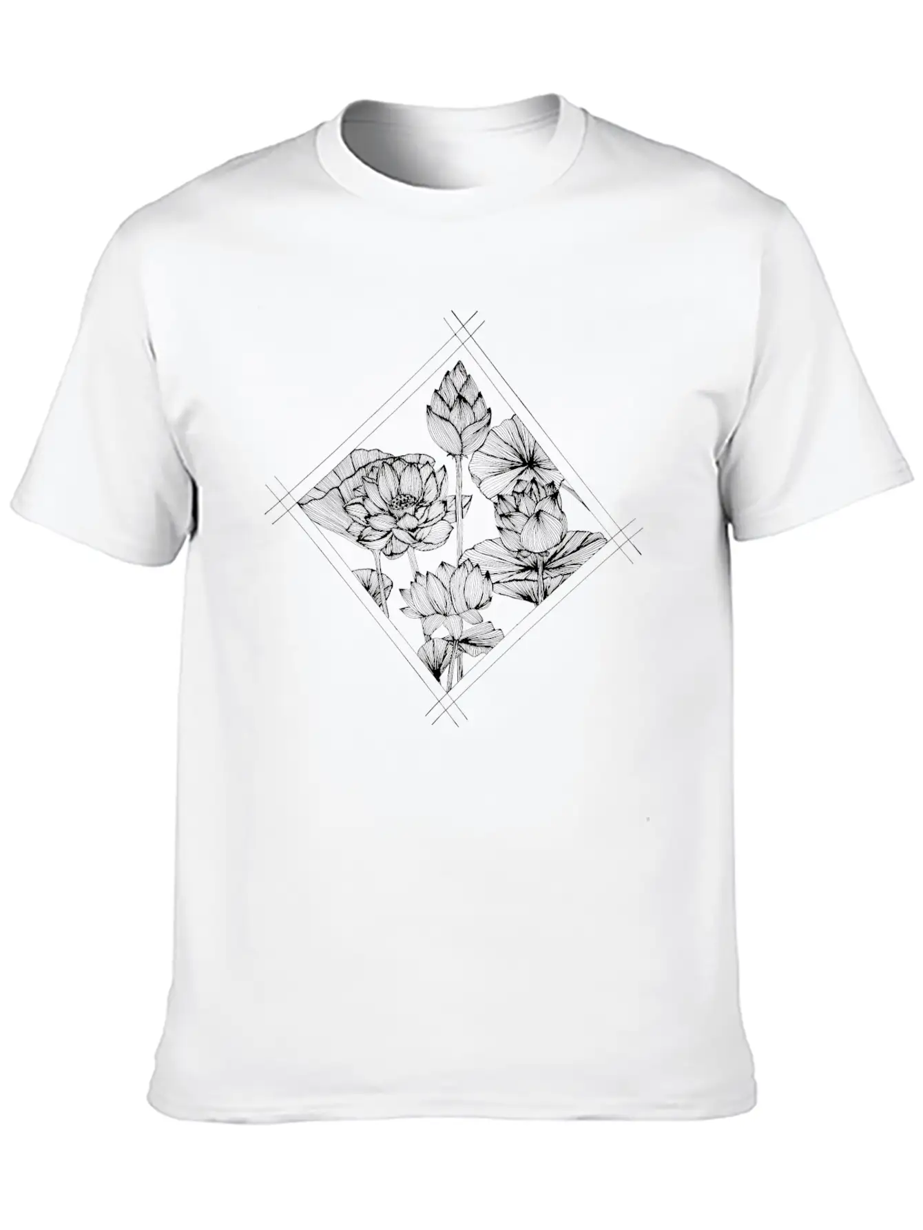 The Lined Design And The Vector Design. Unisex Casual T-Shirt – Clean Design For Daily Comfort