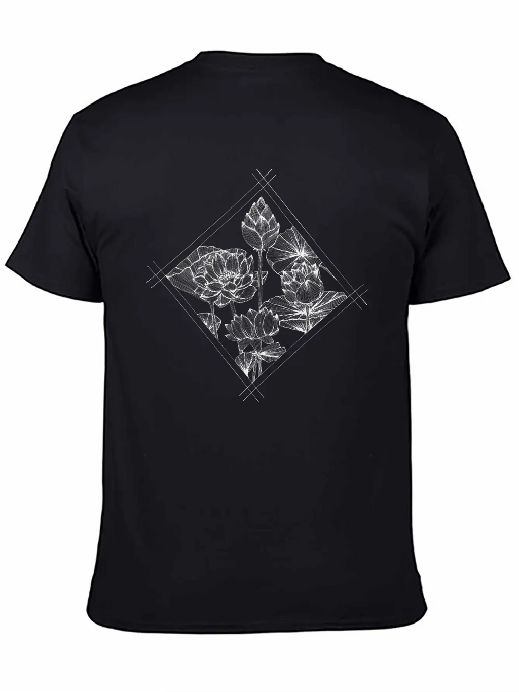 The Lined Design And The Vector Design. Unisex Casual T-Shirt – Clean Design For Daily Comfort