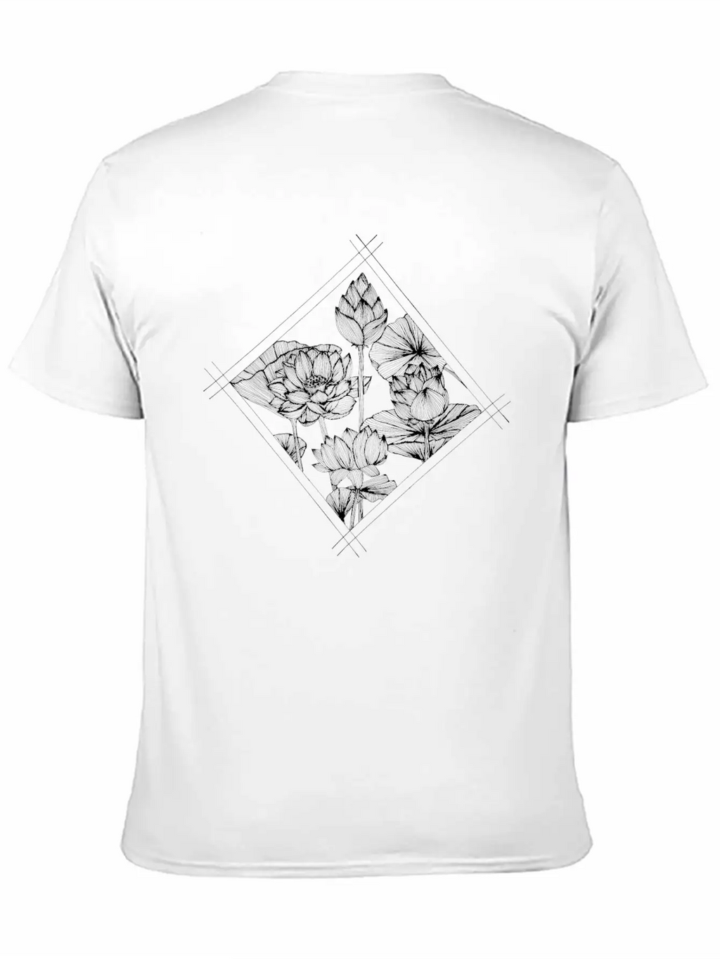 The Lined Design And The Vector Design. Unisex Casual T-Shirt – Clean Design For Daily Comfort