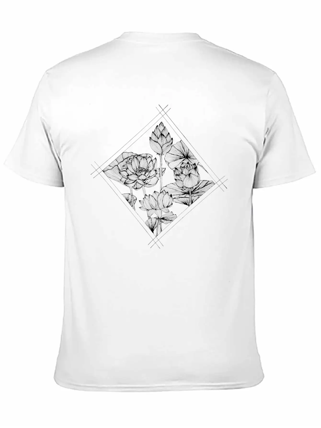 The Lined Design And The Vector Design. Unisex Casual T-Shirt – Clean Design For Daily Comfort