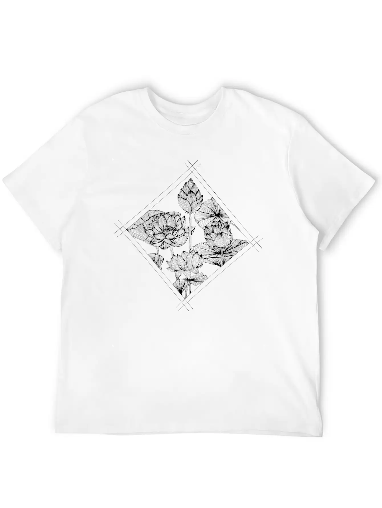 The Lined Design And The Vector Design. Unisex Casual T-Shirt – Clean Design For Daily Comfort
