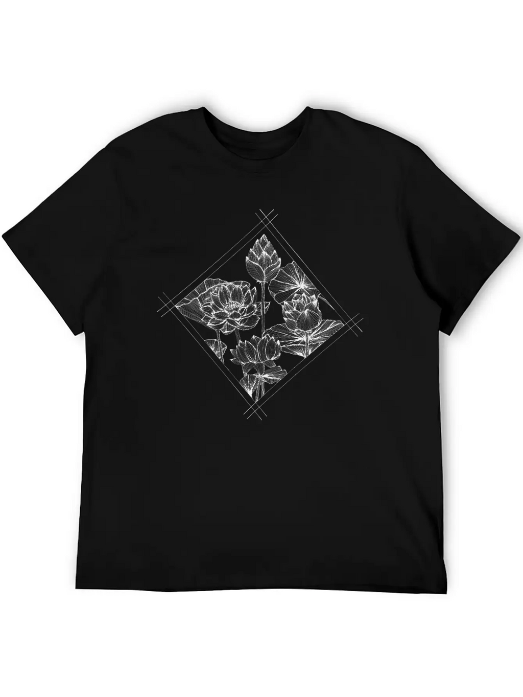 The Lined Design And The Vector Design. Unisex Casual T-Shirt – Clean Design For Daily Comfort