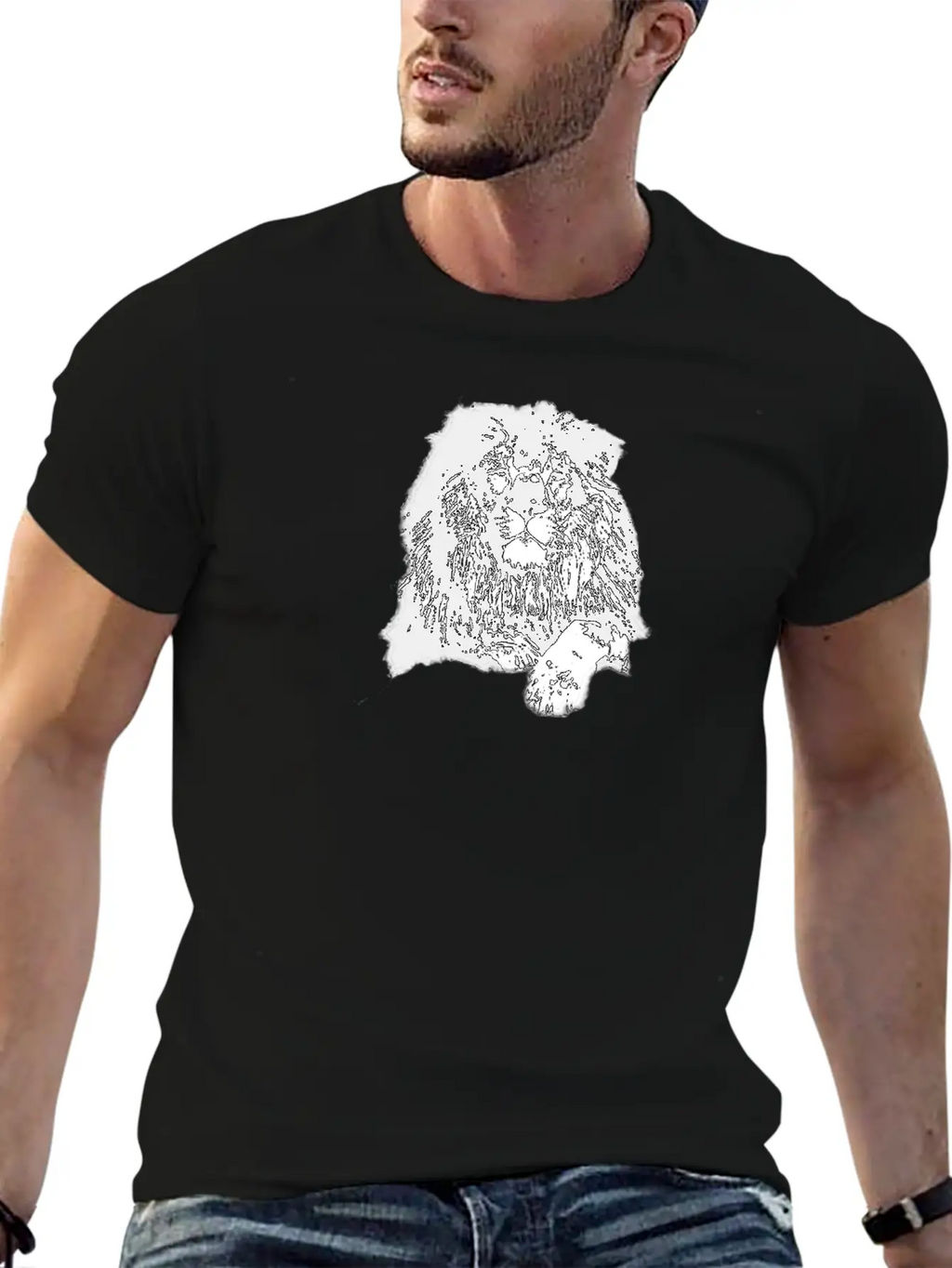The Lion Is The King Of The Jungle Fanny Unisex Casual T-Shirt – Clean Design For Daily Comfort
