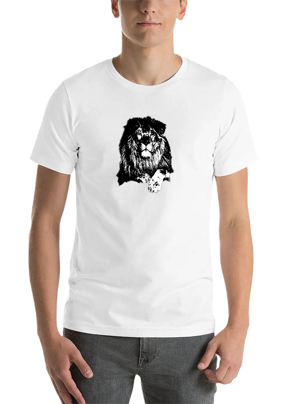 The Lion Is The King Of The Jungle Fanny Unisex Casual T-Shirt – Clean Design For Daily Comfort
