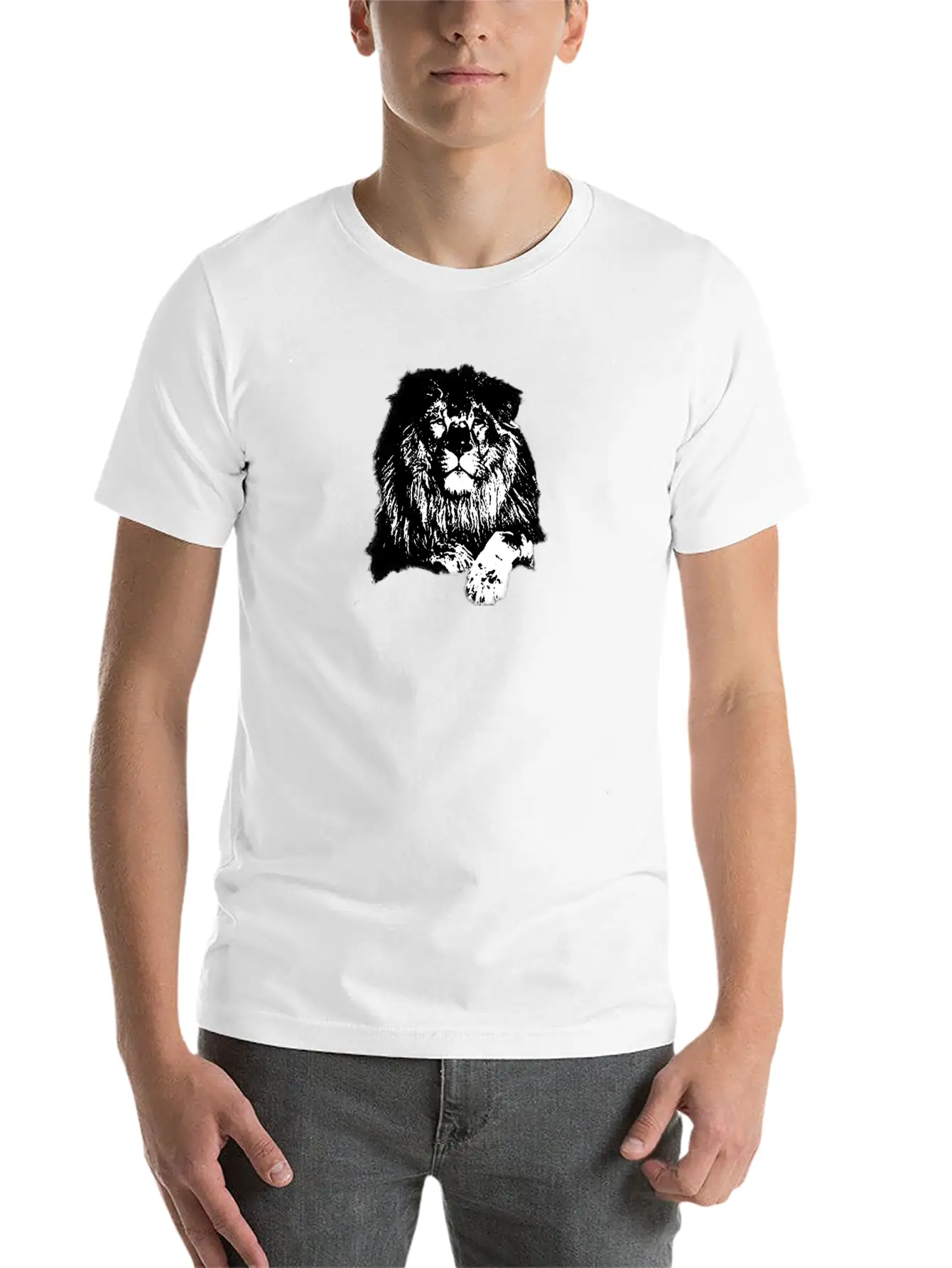 The Lion Is The King Of The Jungle Fanny Unisex Casual T-Shirt – Clean Design For Daily Comfort