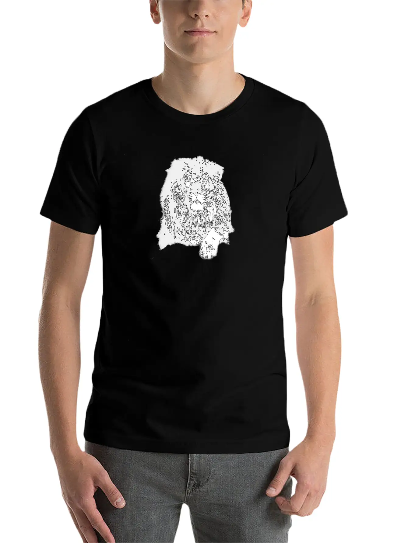 The Lion Is The King Of The Jungle Fanny Unisex Casual T-Shirt – Clean Design For Daily Comfort