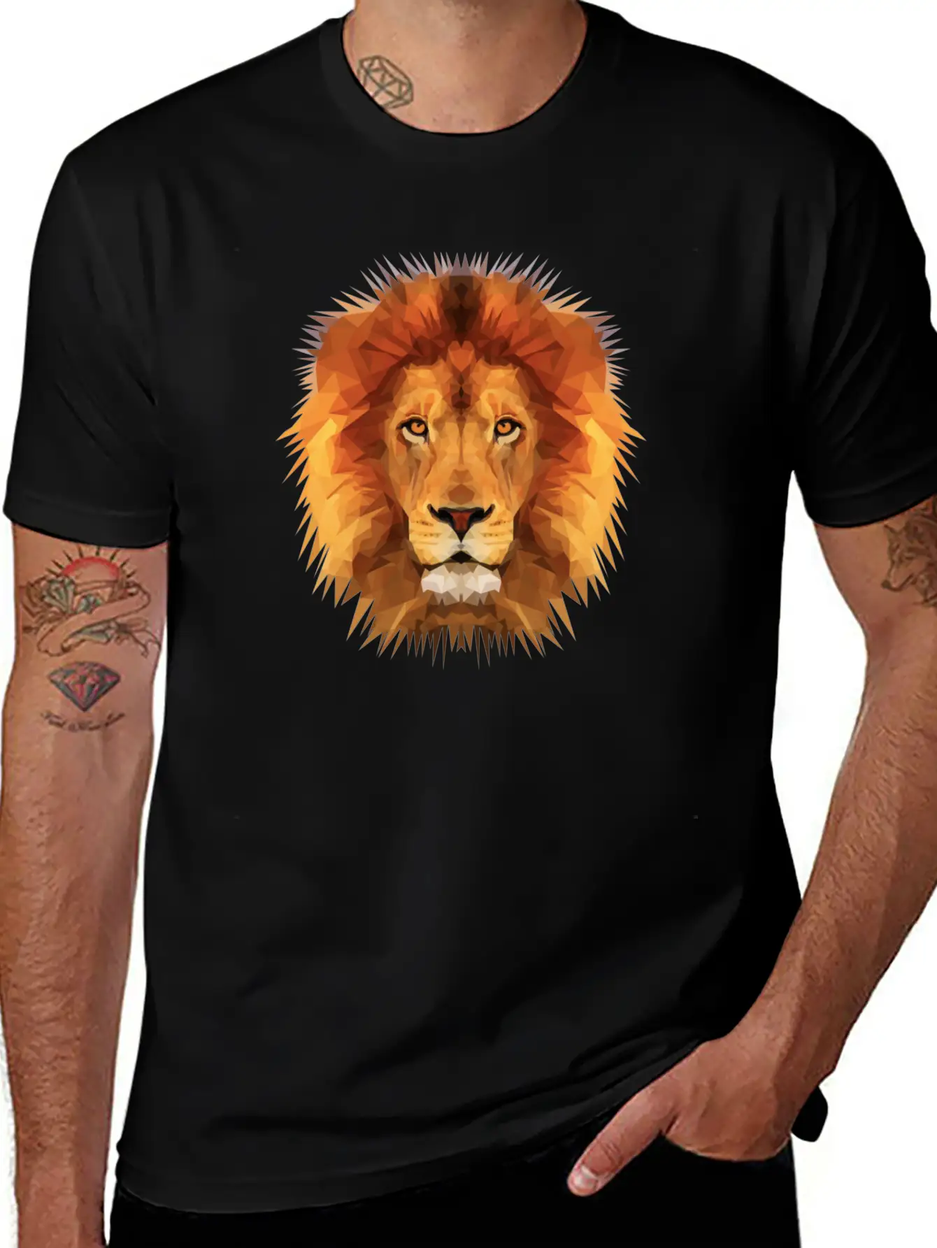 THE LION OF THE JUNGLE Breathable Soft Cotton T-Shirt – Timeless Casual Look