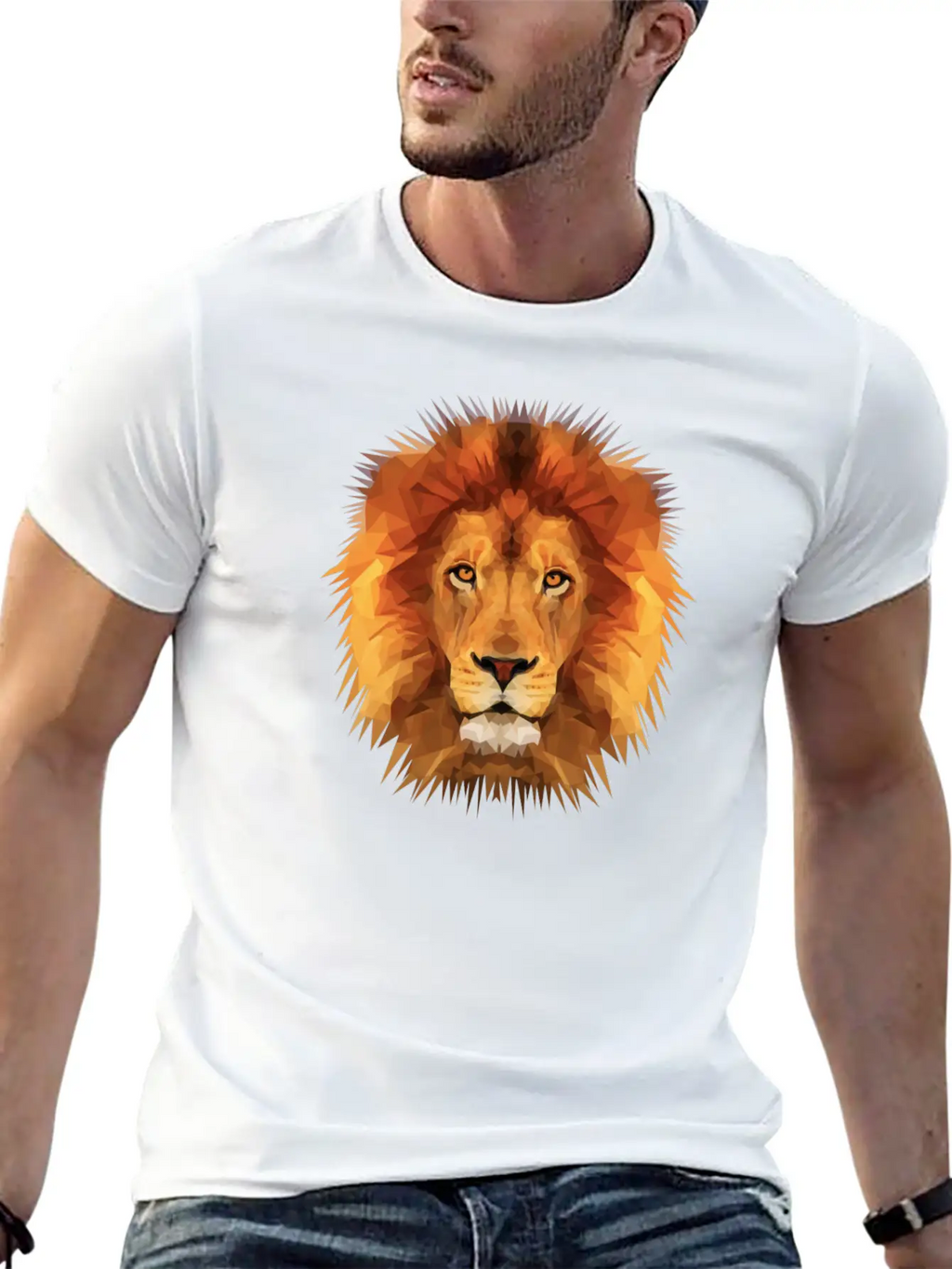 THE LION OF THE JUNGLE Breathable Soft Cotton T-Shirt – Timeless Casual Look