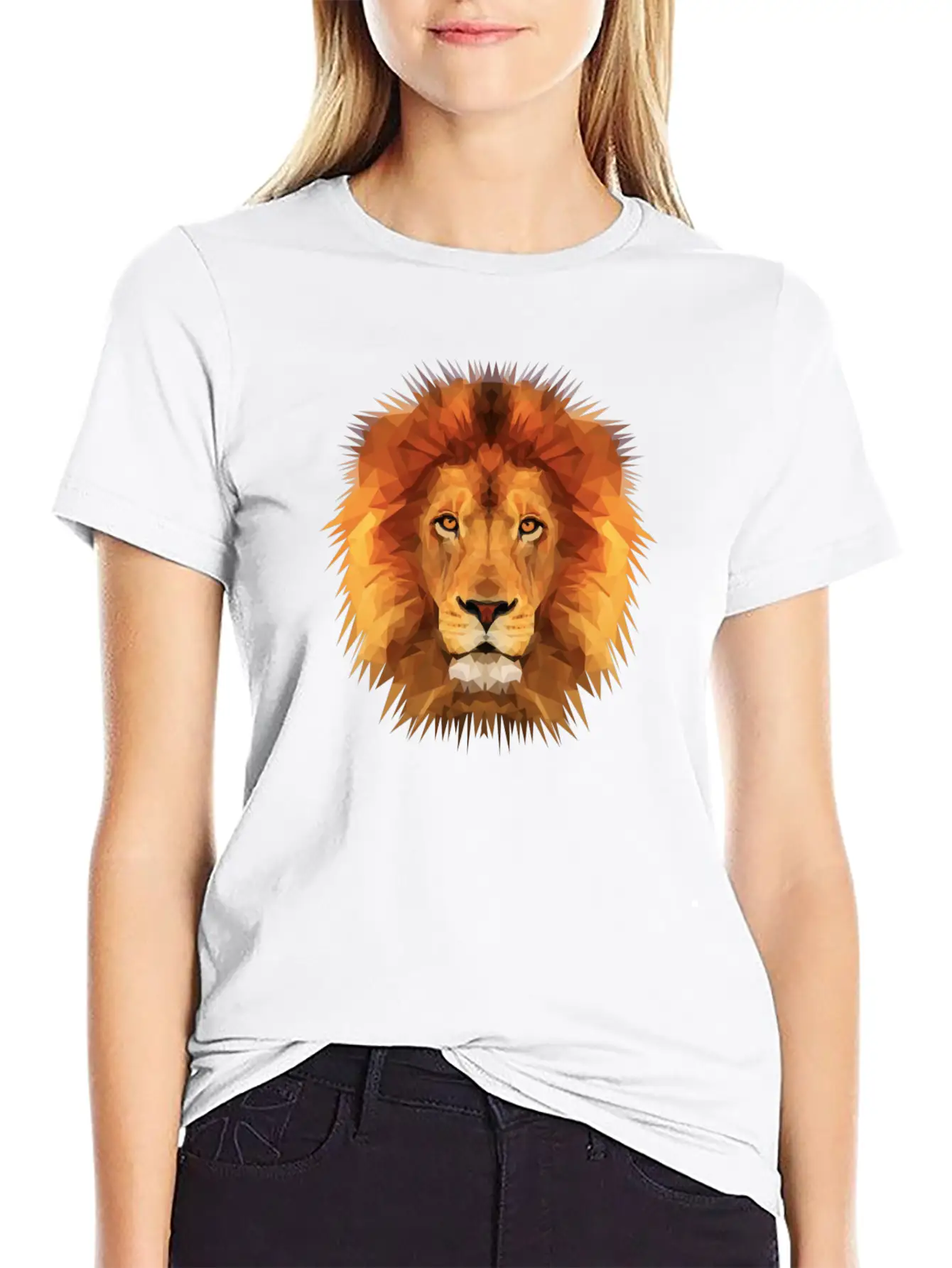 THE LION OF THE JUNGLE Breathable Soft Cotton T-Shirt – Timeless Casual Look