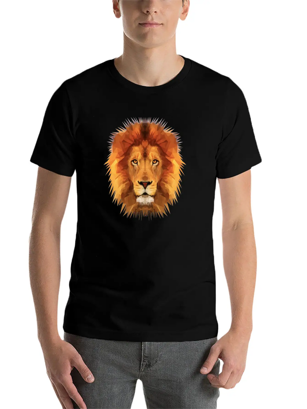 THE LION OF THE JUNGLE Breathable Soft Cotton T-Shirt – Timeless Casual Look