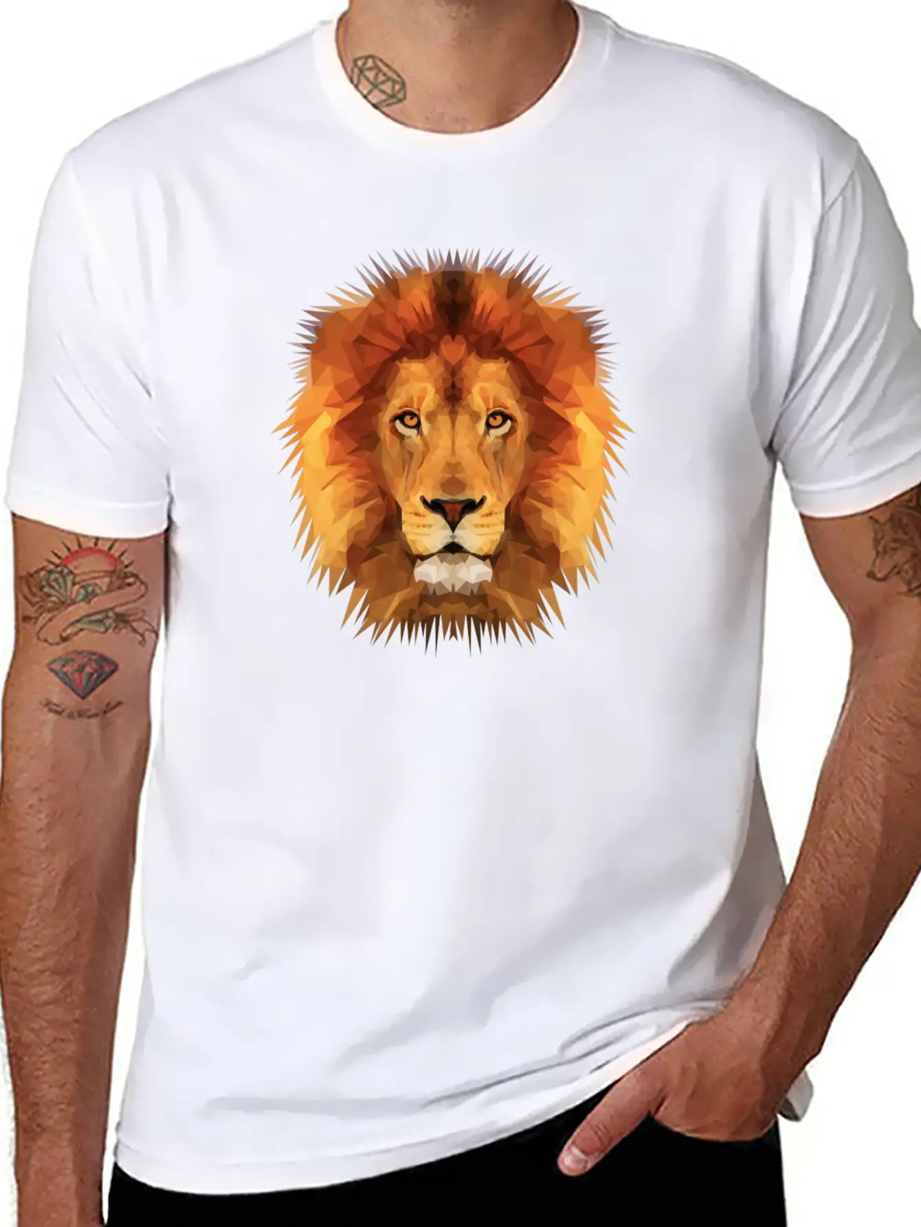 THE LION OF THE JUNGLE Breathable Soft Cotton T-Shirt – Timeless Casual Look