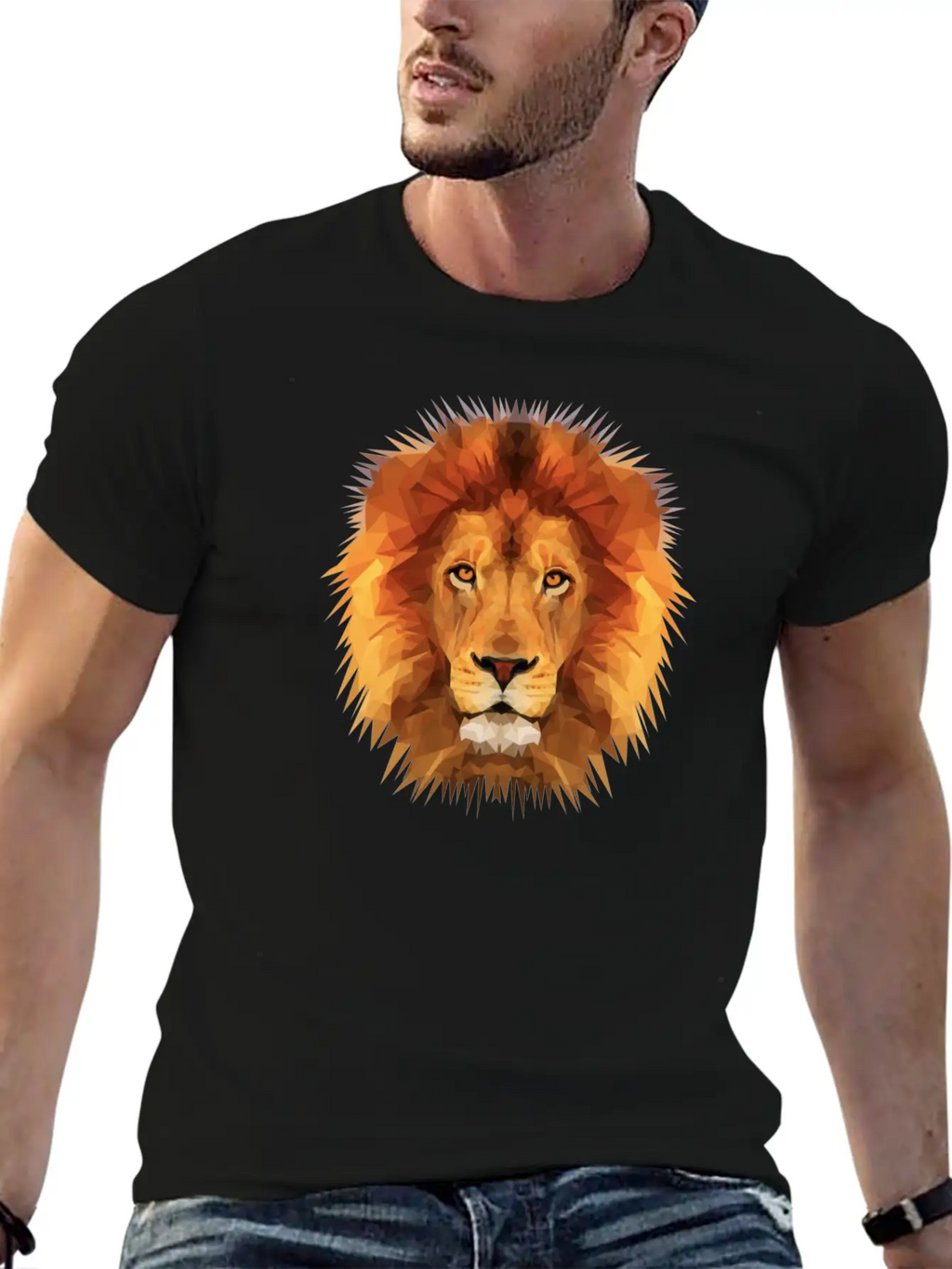 THE LION OF THE JUNGLE Breathable Soft Cotton T-Shirt – Timeless Casual Look