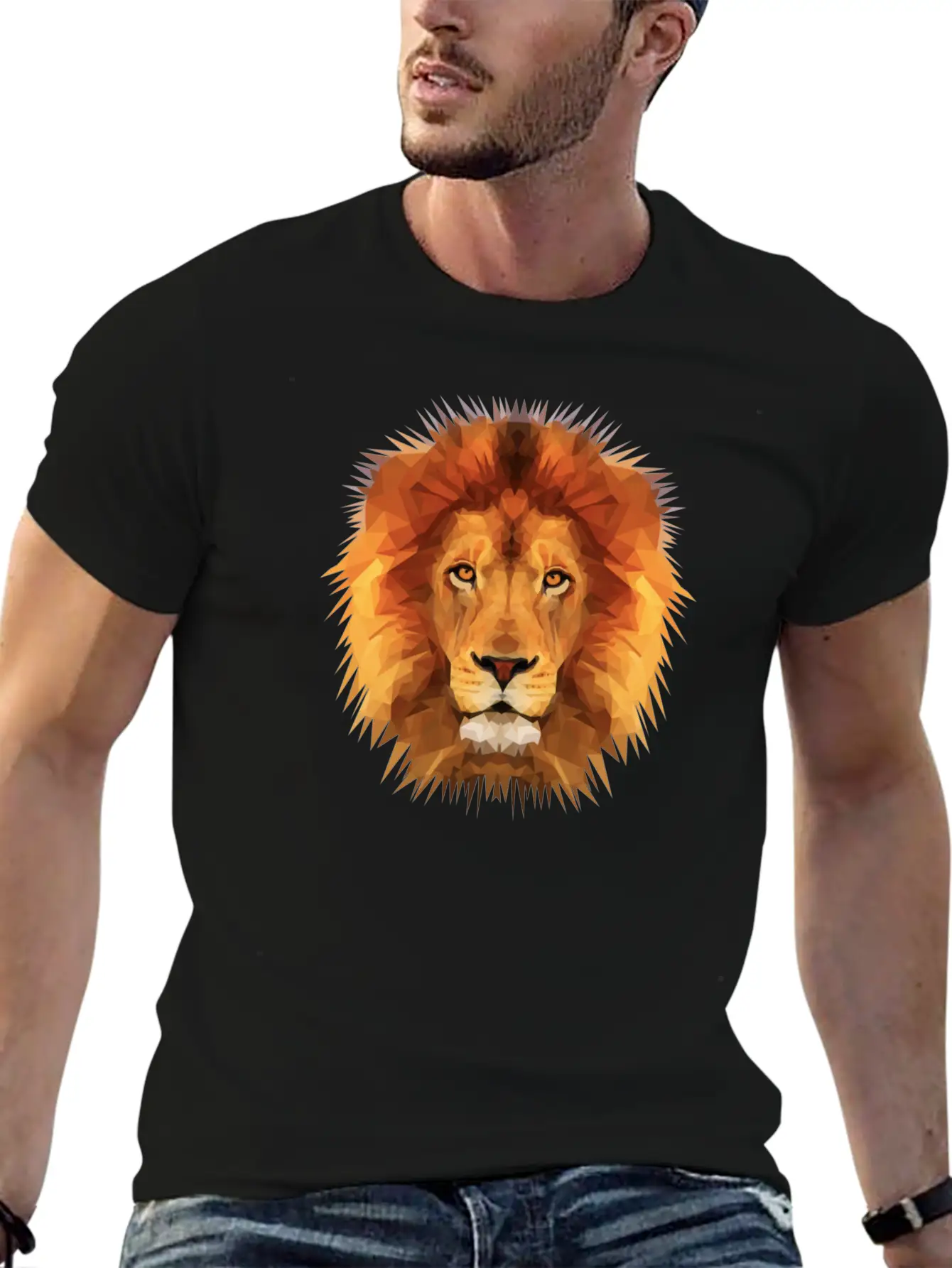 THE LION OF THE JUNGLE Breathable Soft Cotton T-Shirt – Timeless Casual Look