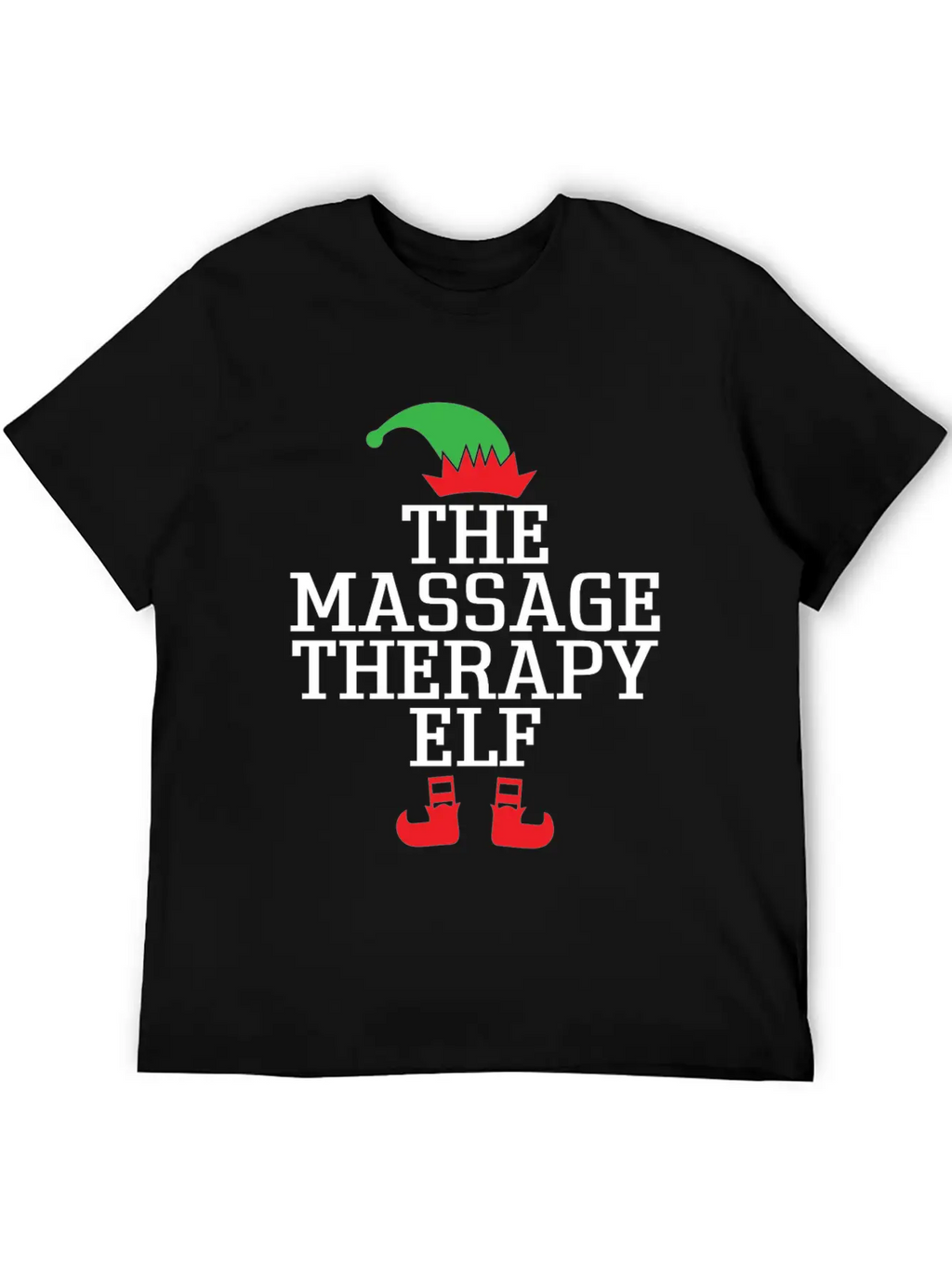 The Massage Therapy ELF, Xmas Christmas Gifts Stylish Everyday T-Shirt – Unisex Basic Cotton Tee