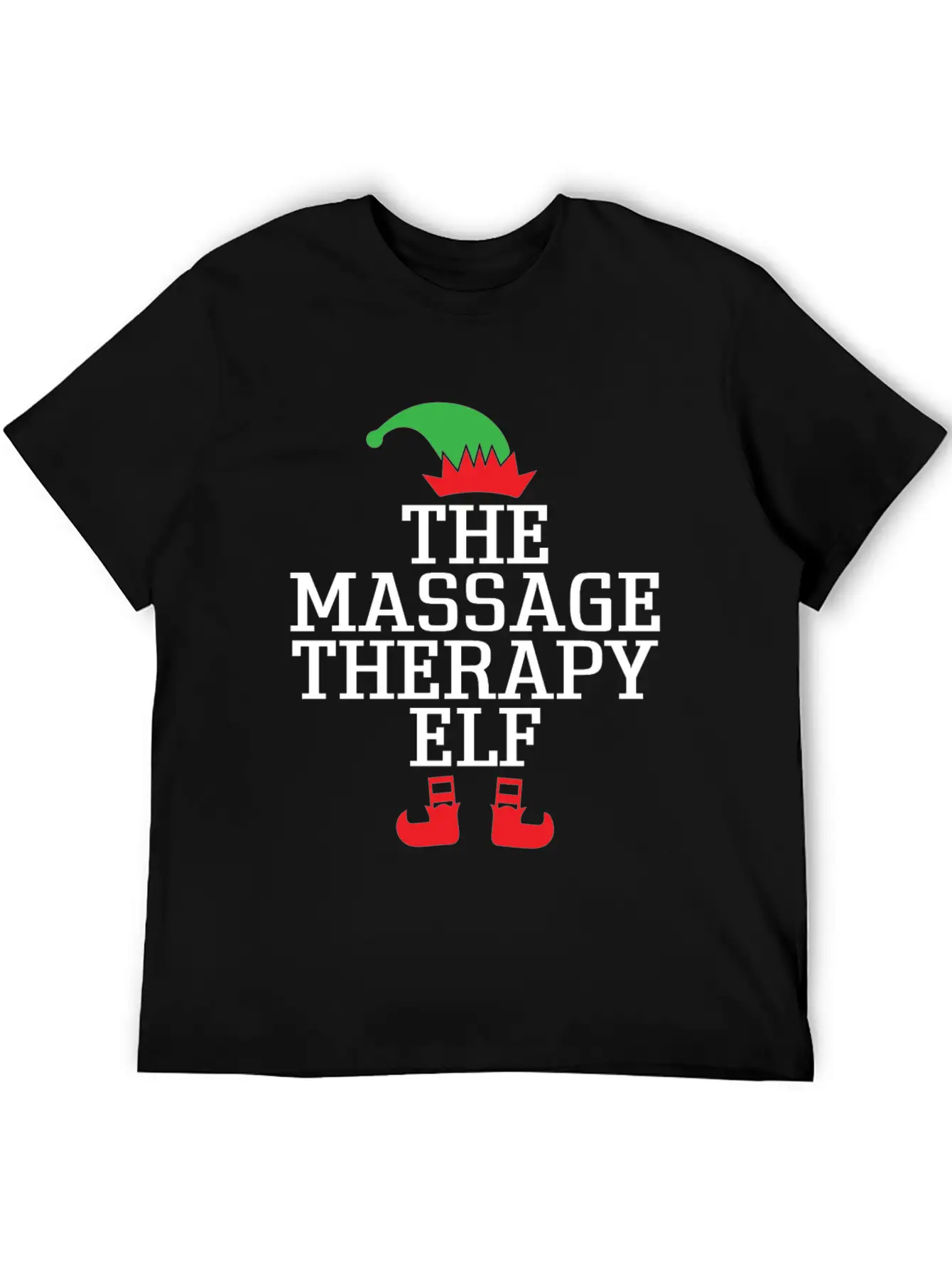 The Massage Therapy ELF, Xmas Christmas Gifts Stylish Everyday T-Shirt – Unisex Basic Cotton Tee