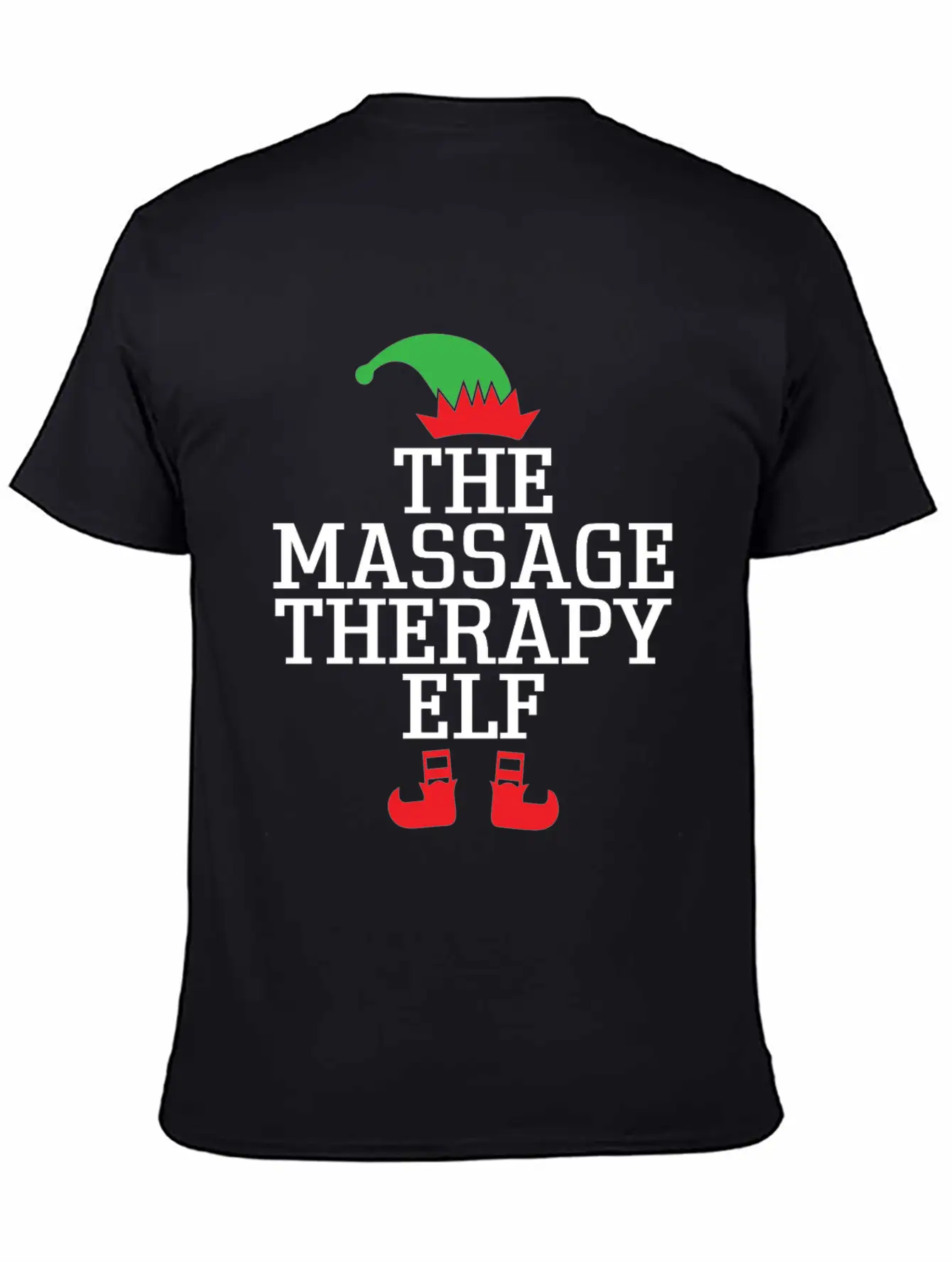 The Massage Therapy ELF, Xmas Christmas Gifts Stylish Everyday T-Shirt – Unisex Basic Cotton Tee