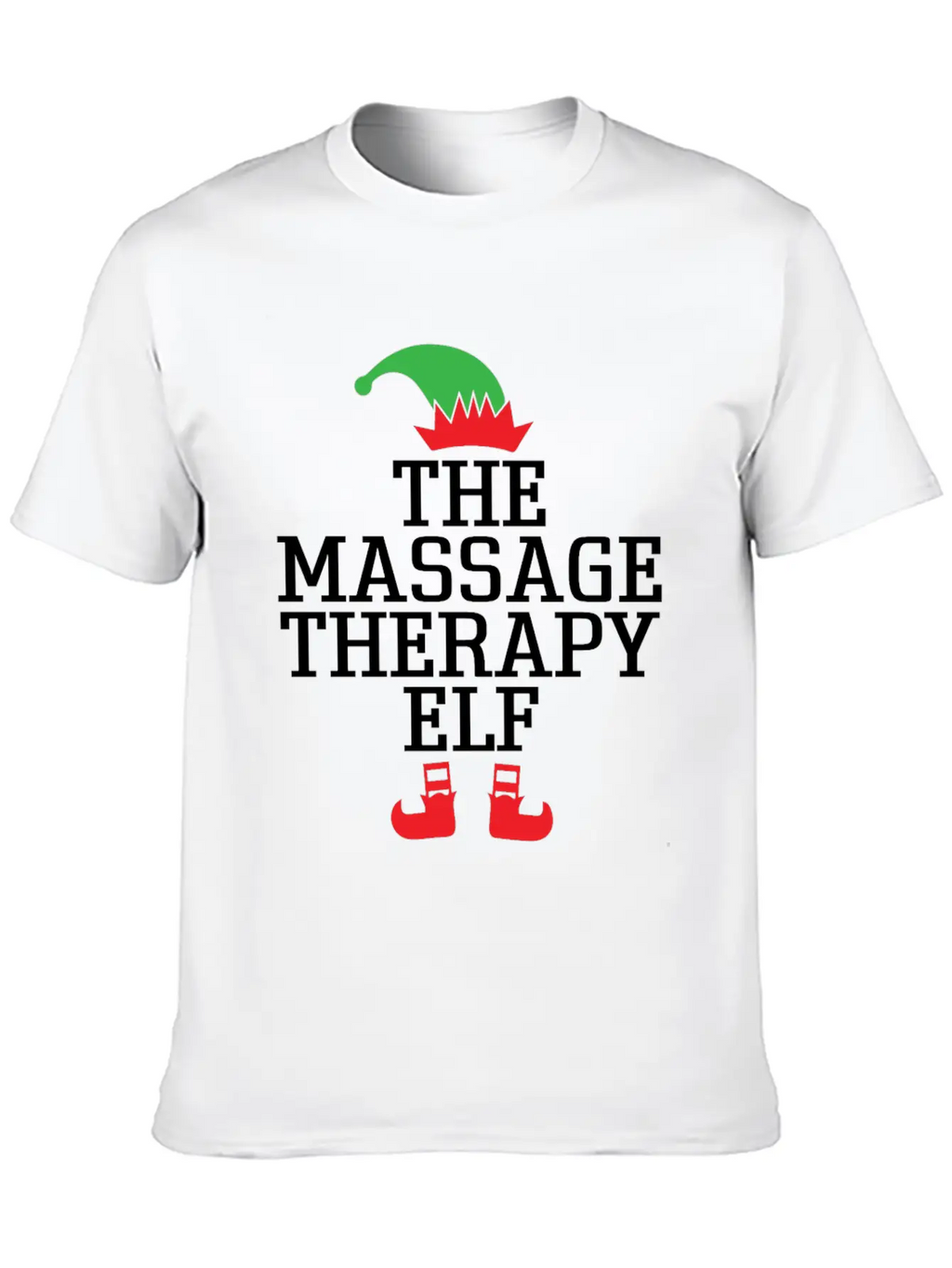 The Massage Therapy ELF, Xmas Christmas Gifts Stylish Everyday T-Shirt – Unisex Basic Cotton Tee