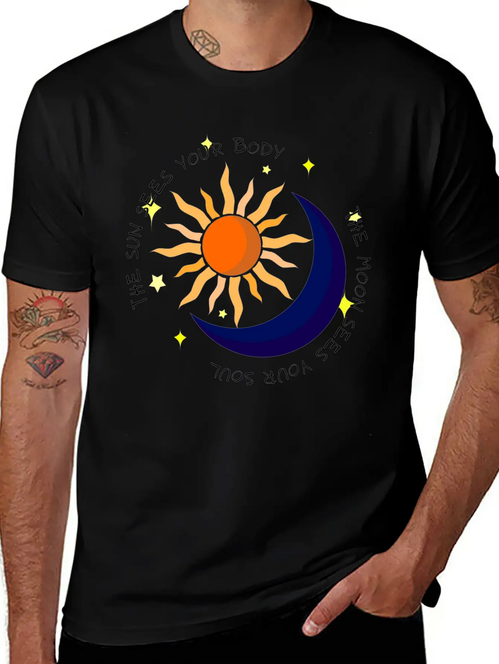 The Moon Sees Your Soul Unisex Casual T-Shirt – Clean Design For Daily Comfort