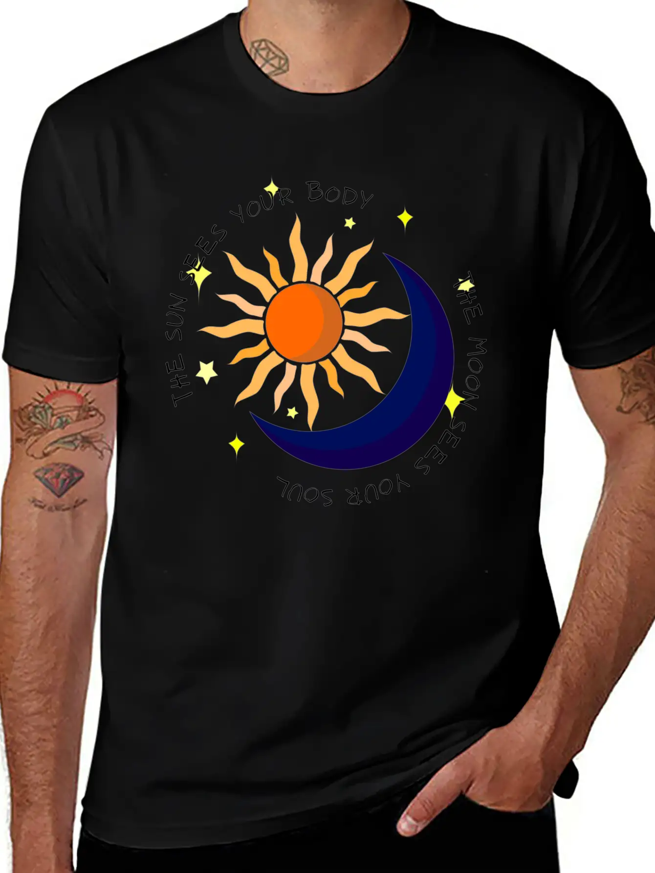 The Moon Sees Your Soul Unisex Casual T-Shirt – Clean Design For Daily Comfort