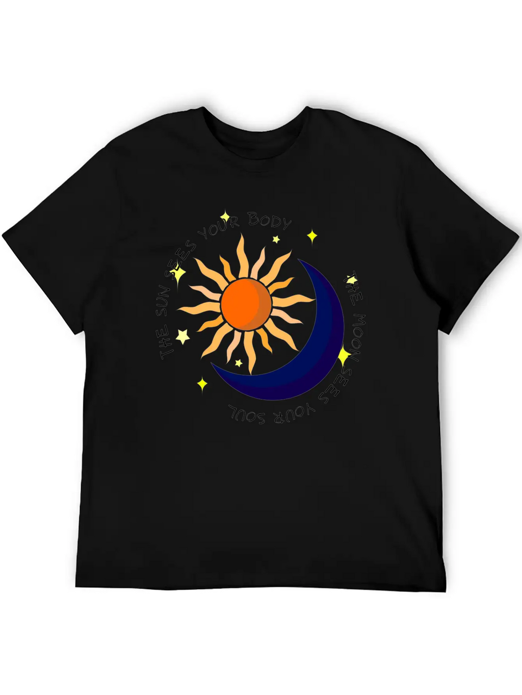 The Moon Sees Your Soul Unisex Casual T-Shirt – Clean Design For Daily Comfort
