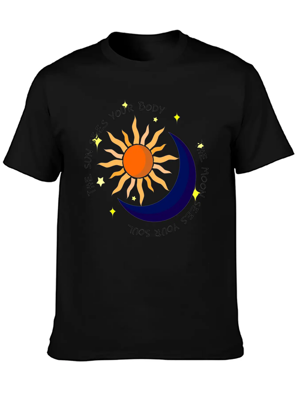 The Moon Sees Your Soul Unisex Casual T-Shirt – Clean Design For Daily Comfort