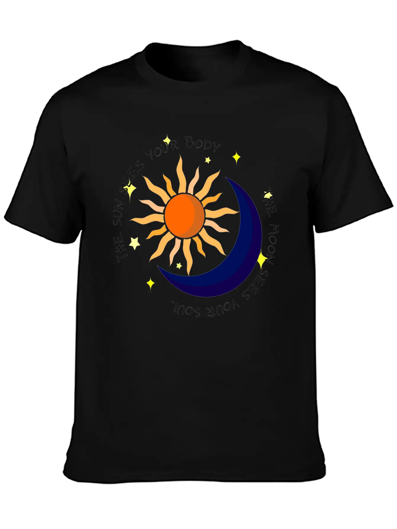 The Moon Sees Your Soul Unisex Casual T-Shirt – Clean Design For Daily Comfort