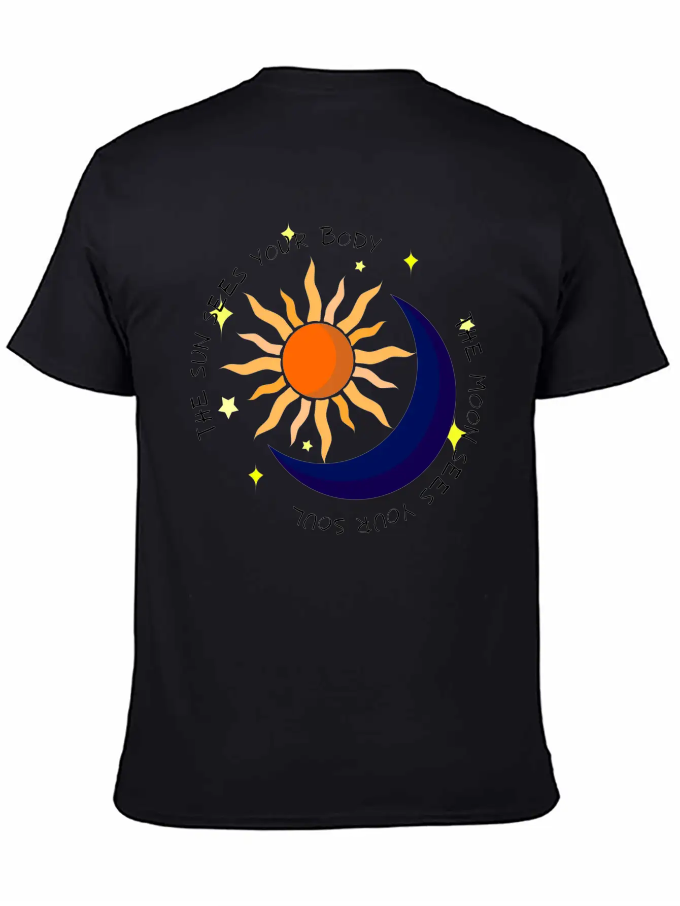 The Moon Sees Your Soul Unisex Casual T-Shirt – Clean Design For Daily Comfort