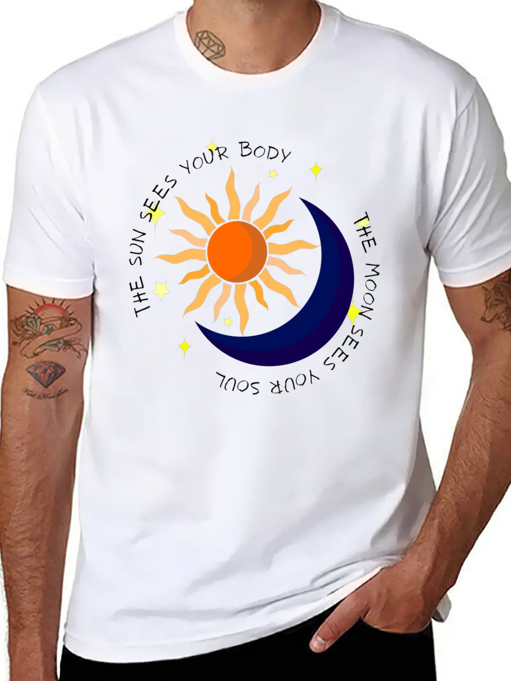 The Moon Sees Your Soul Unisex Casual T-Shirt – Clean Design For Daily Comfort