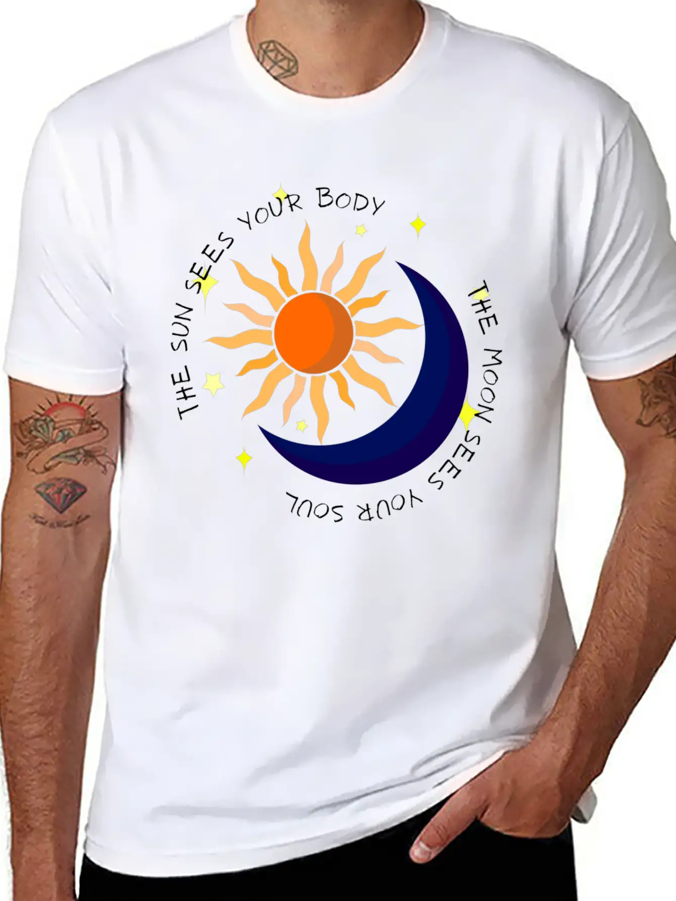 The Moon Sees Your Soul Unisex Casual T-Shirt – Clean Design For Daily Comfort