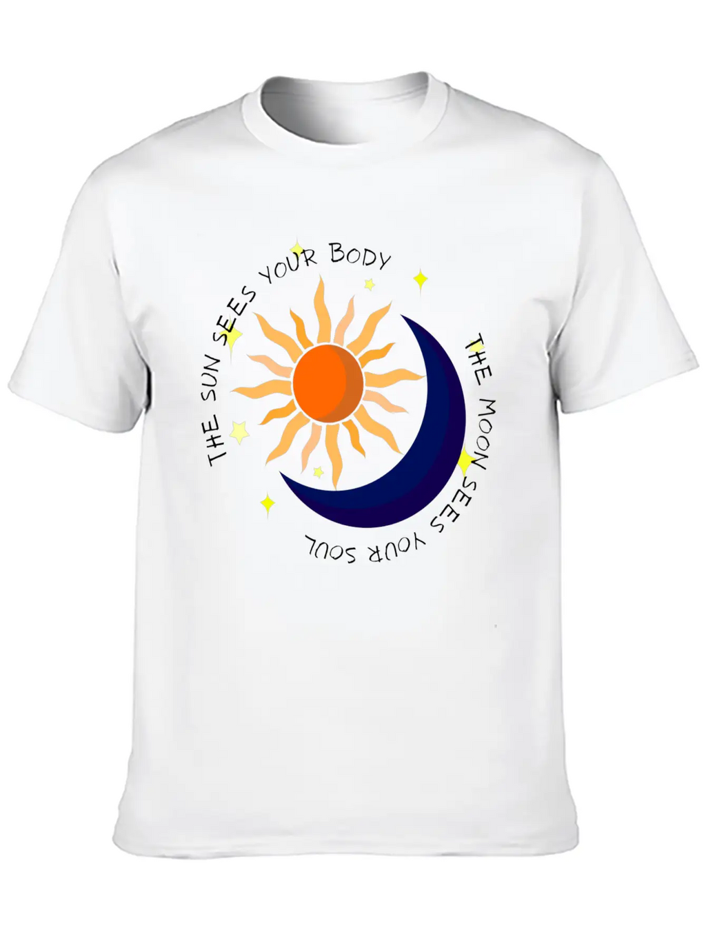 The Moon Sees Your Soul Unisex Casual T-Shirt – Clean Design For Daily Comfort