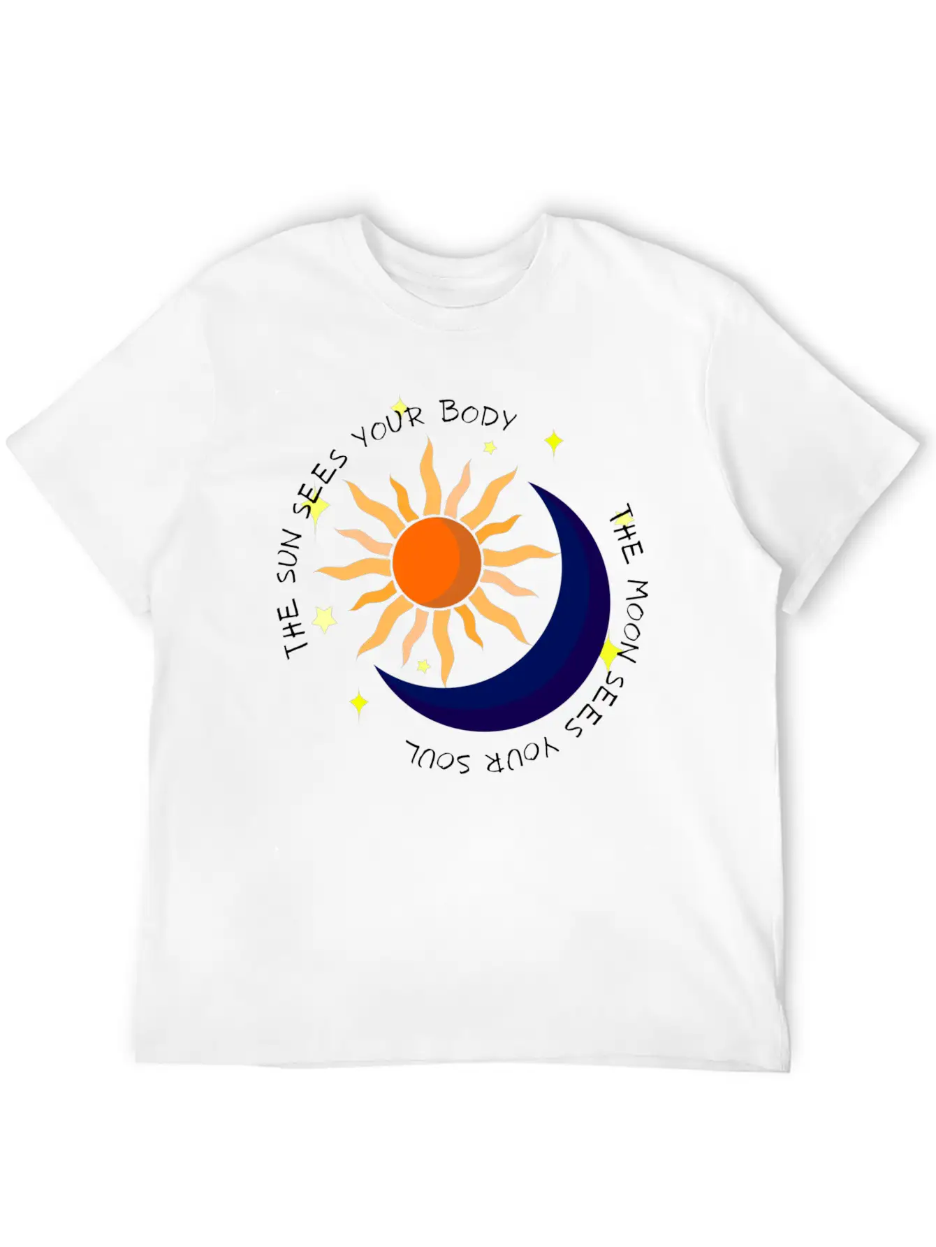The Moon Sees Your Soul Unisex Casual T-Shirt – Clean Design For Daily Comfort