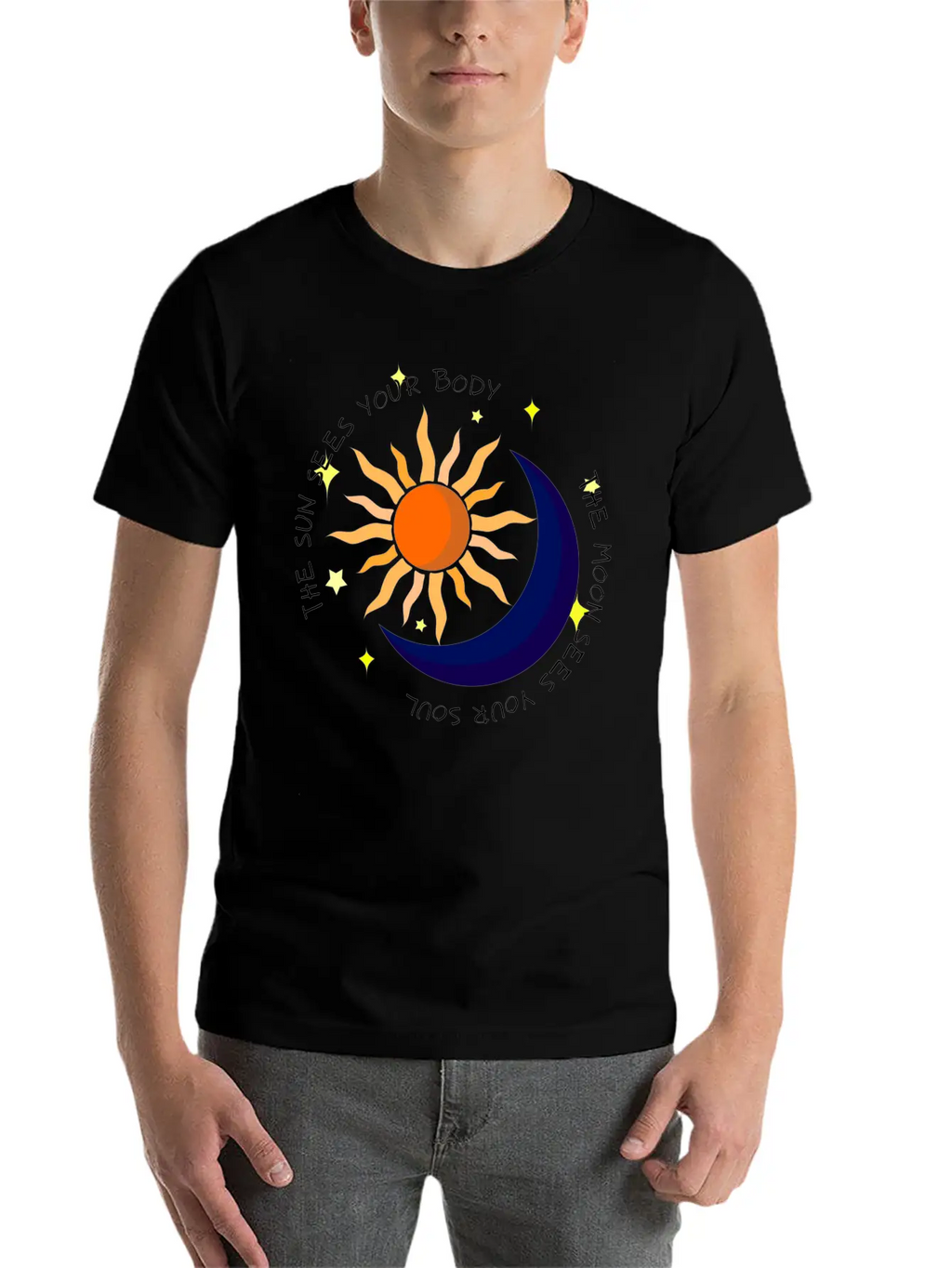 The Moon Sees Your Soul Unisex Casual T-Shirt – Clean Design For Daily Comfort