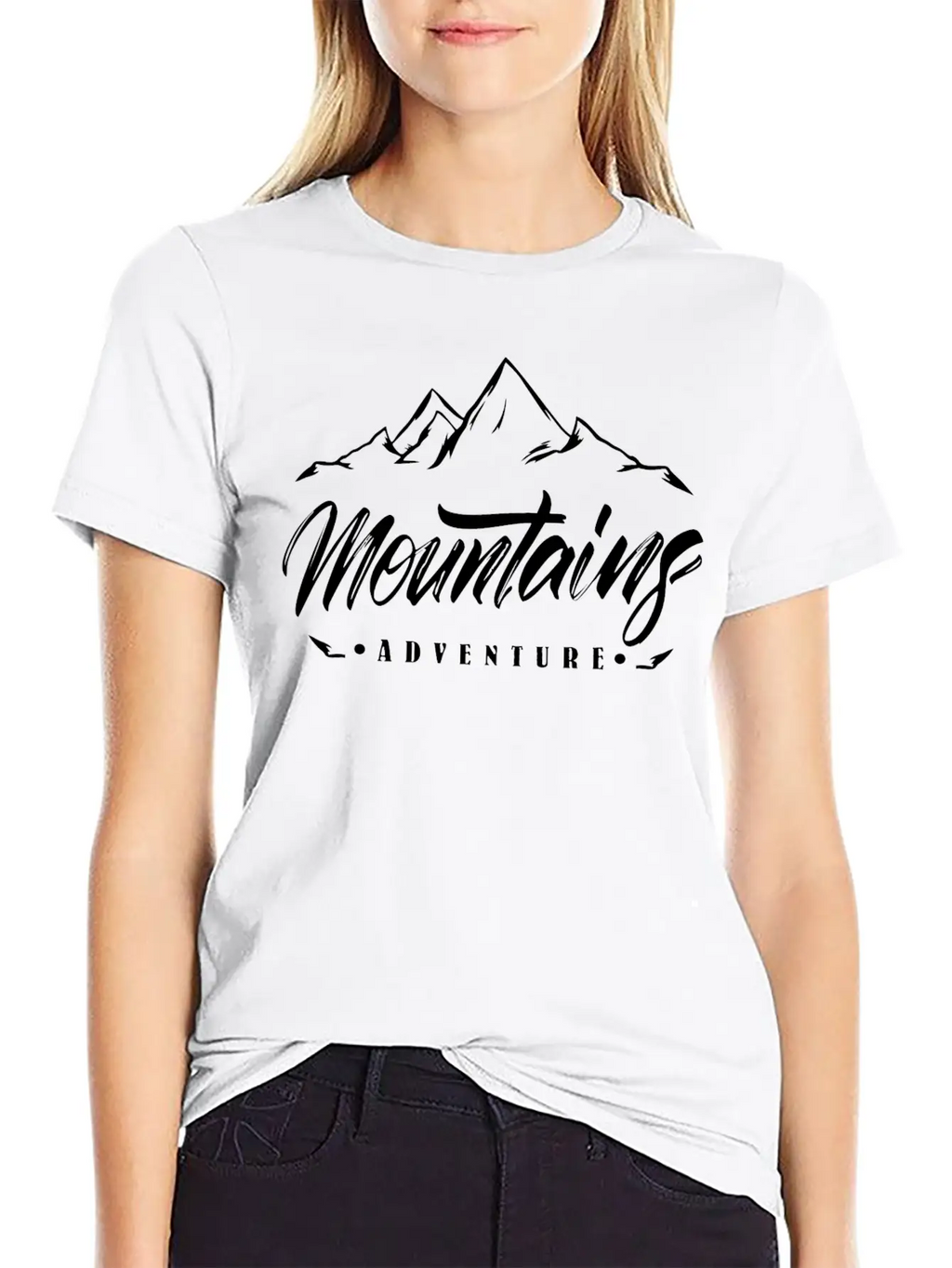 The Mountains - Adventure Unisex Short Sleeve Soft Cotton T-Shirt – Casual Everyday Wear