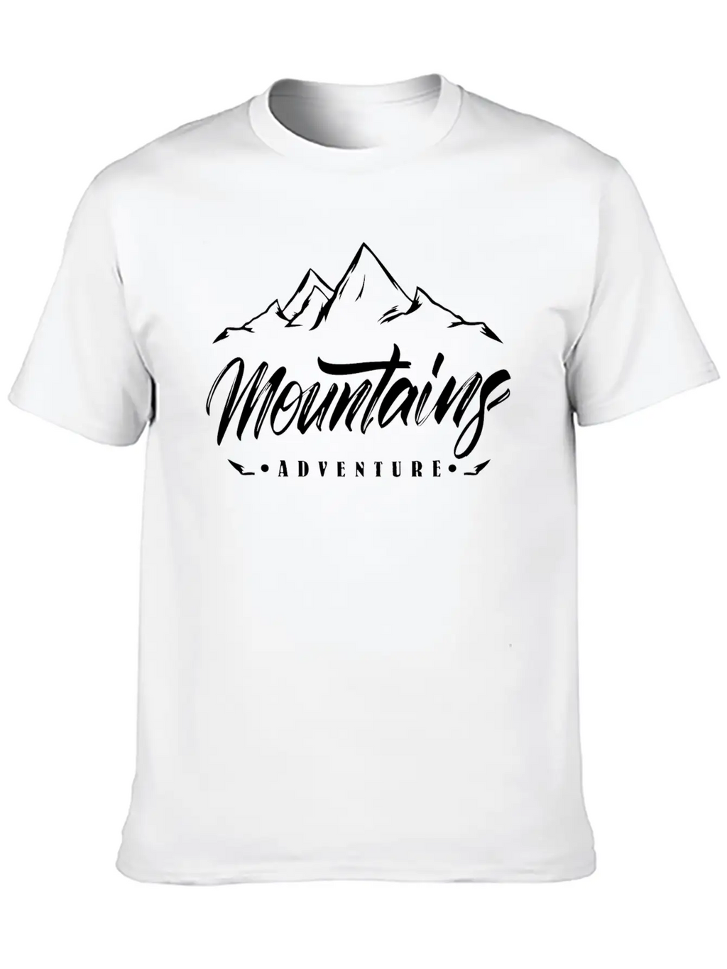 The Mountains - Adventure Unisex Short Sleeve Soft Cotton T-Shirt – Casual Everyday Wear