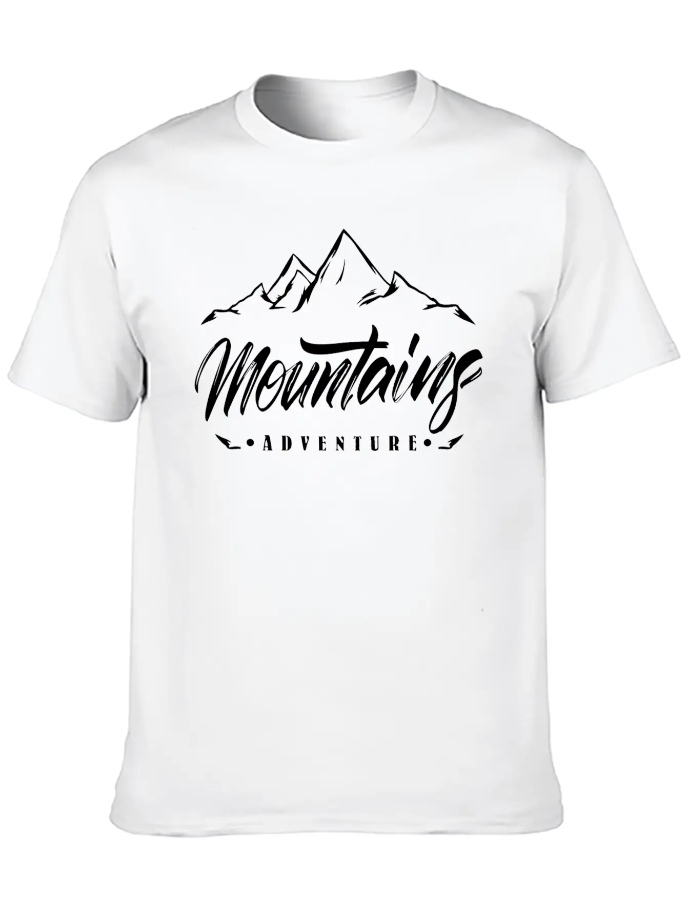 The Mountains - Adventure Unisex Short Sleeve Soft Cotton T-Shirt – Casual Everyday Wear