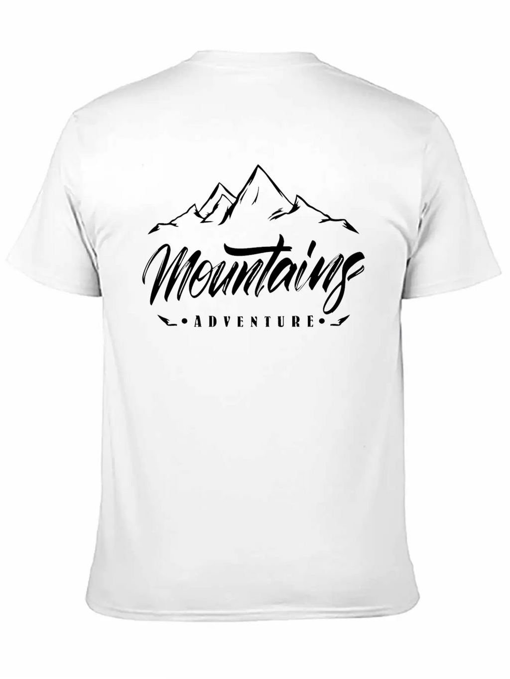 The Mountains - Adventure Unisex Short Sleeve Soft Cotton T-Shirt – Casual Everyday Wear