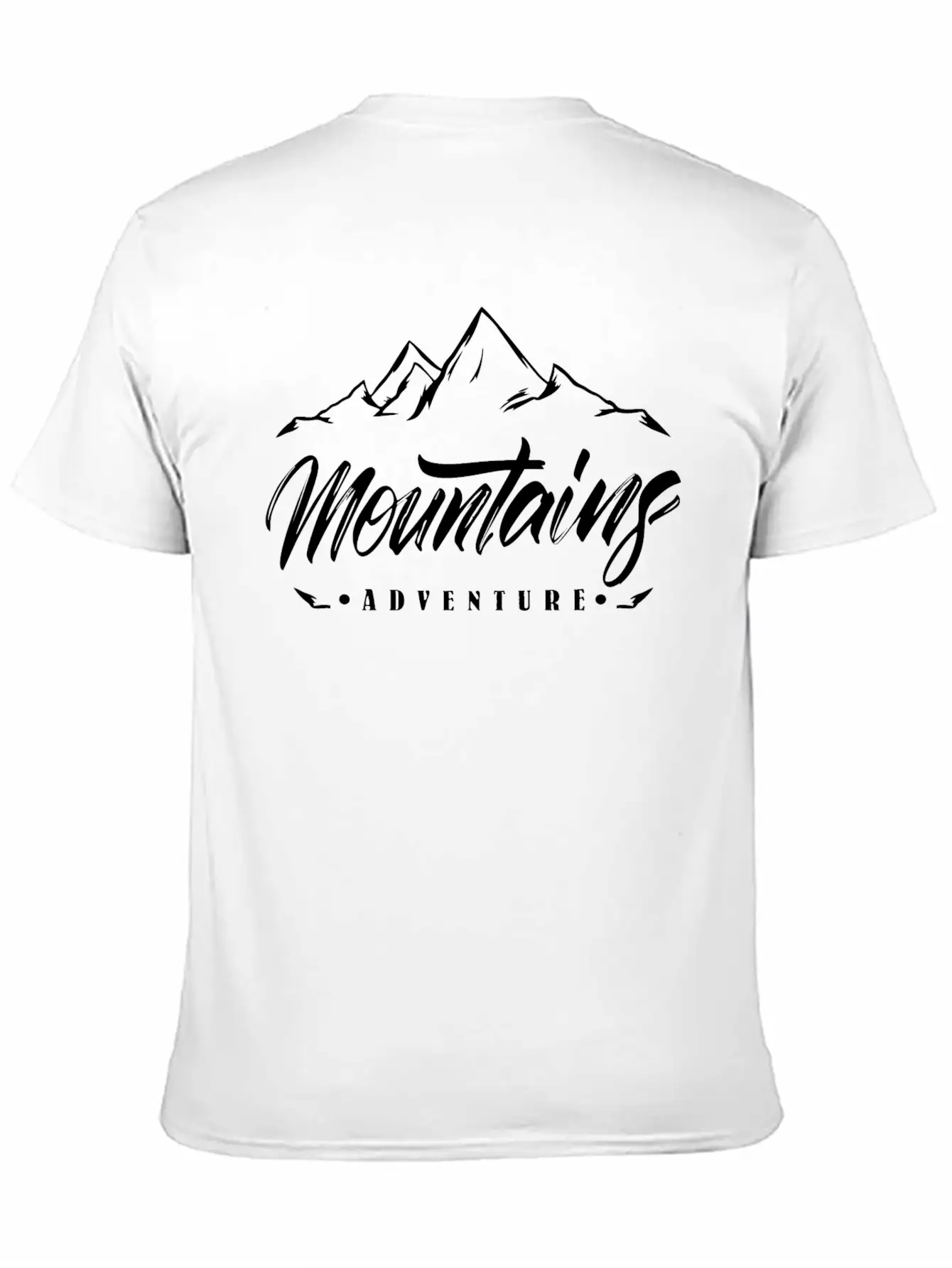 The Mountains - Adventure Unisex Short Sleeve Soft Cotton T-Shirt – Casual Everyday Wear