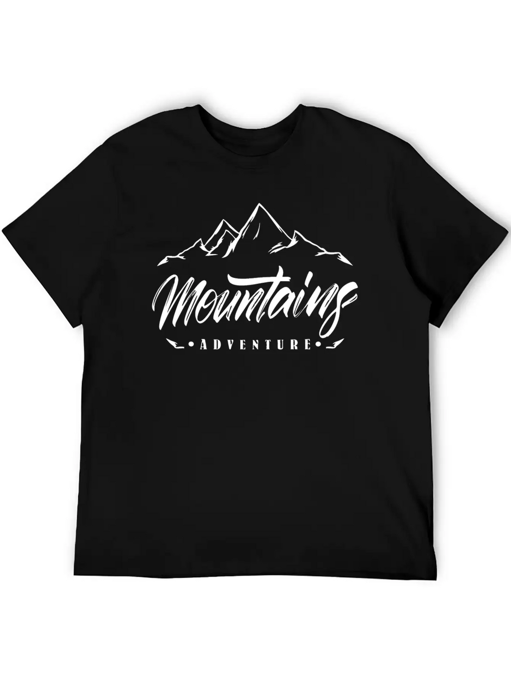 The Mountains - Adventure Unisex Short Sleeve Soft Cotton T-Shirt – Casual Everyday Wear